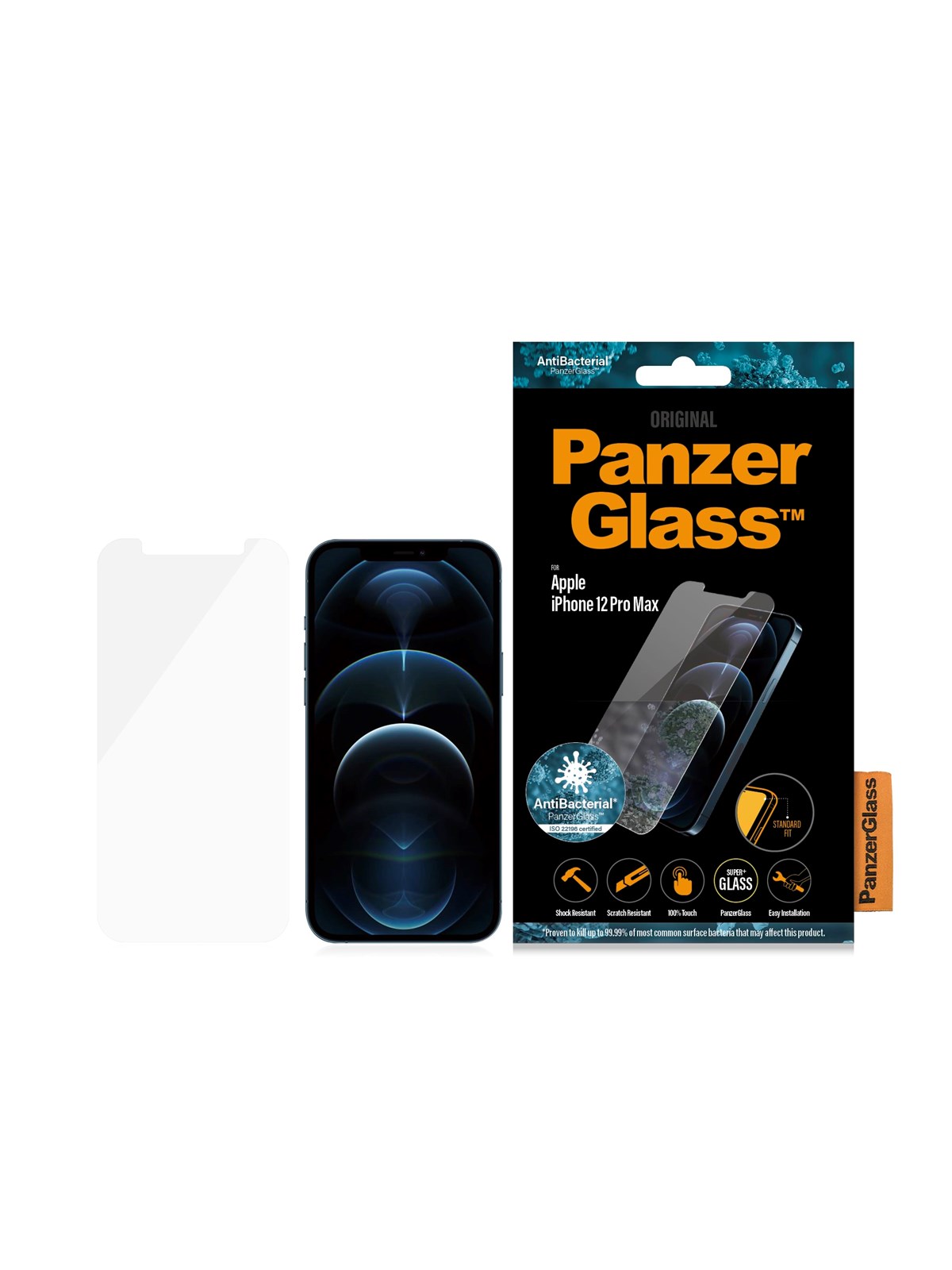 PanzerGlass Screen Protector Apple iPhone 12 Pro Max | Standard Fit, Beskyttelsesglas