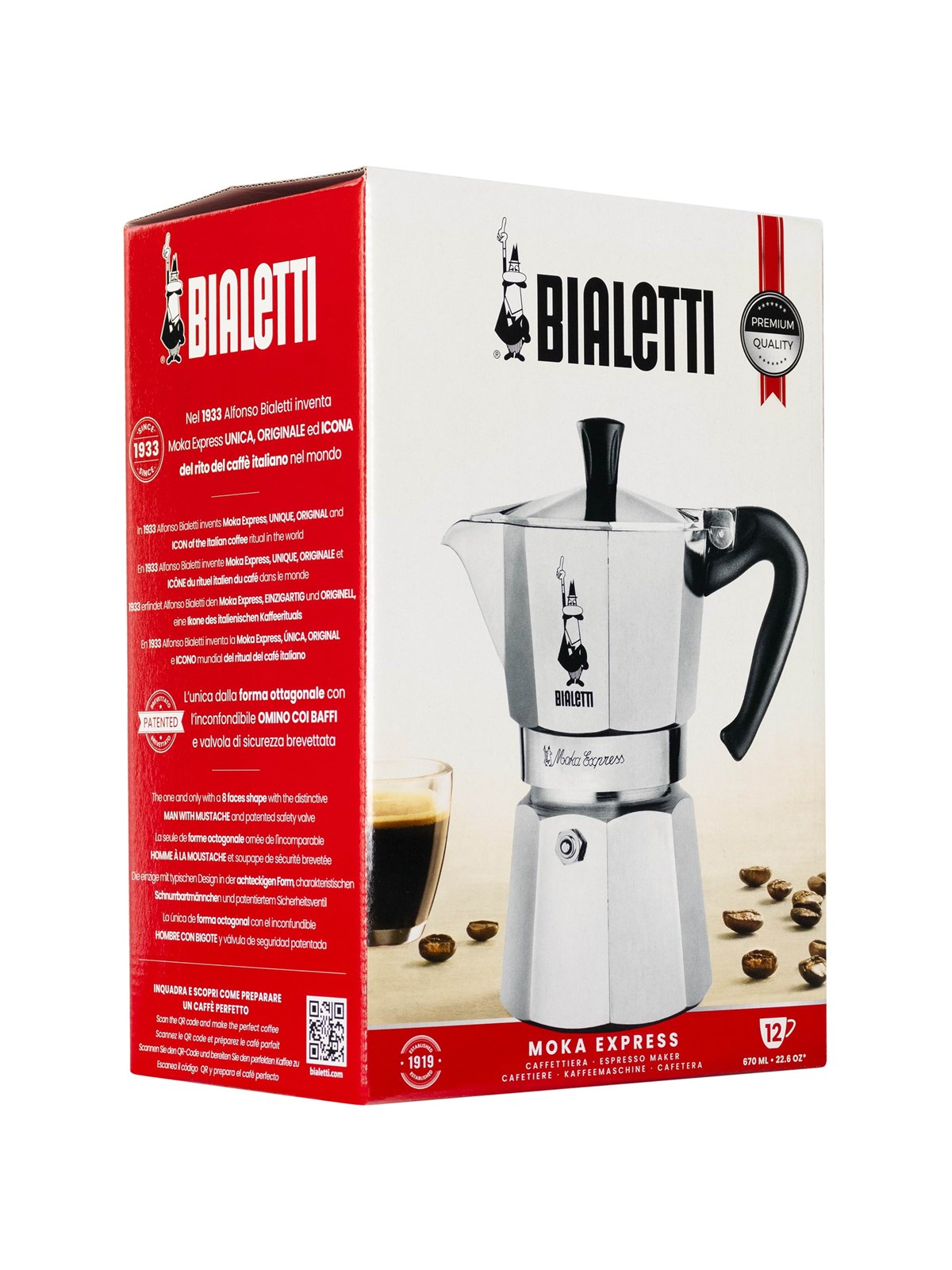 Bialetti Moka Express 12 cups, Kaffemaskine