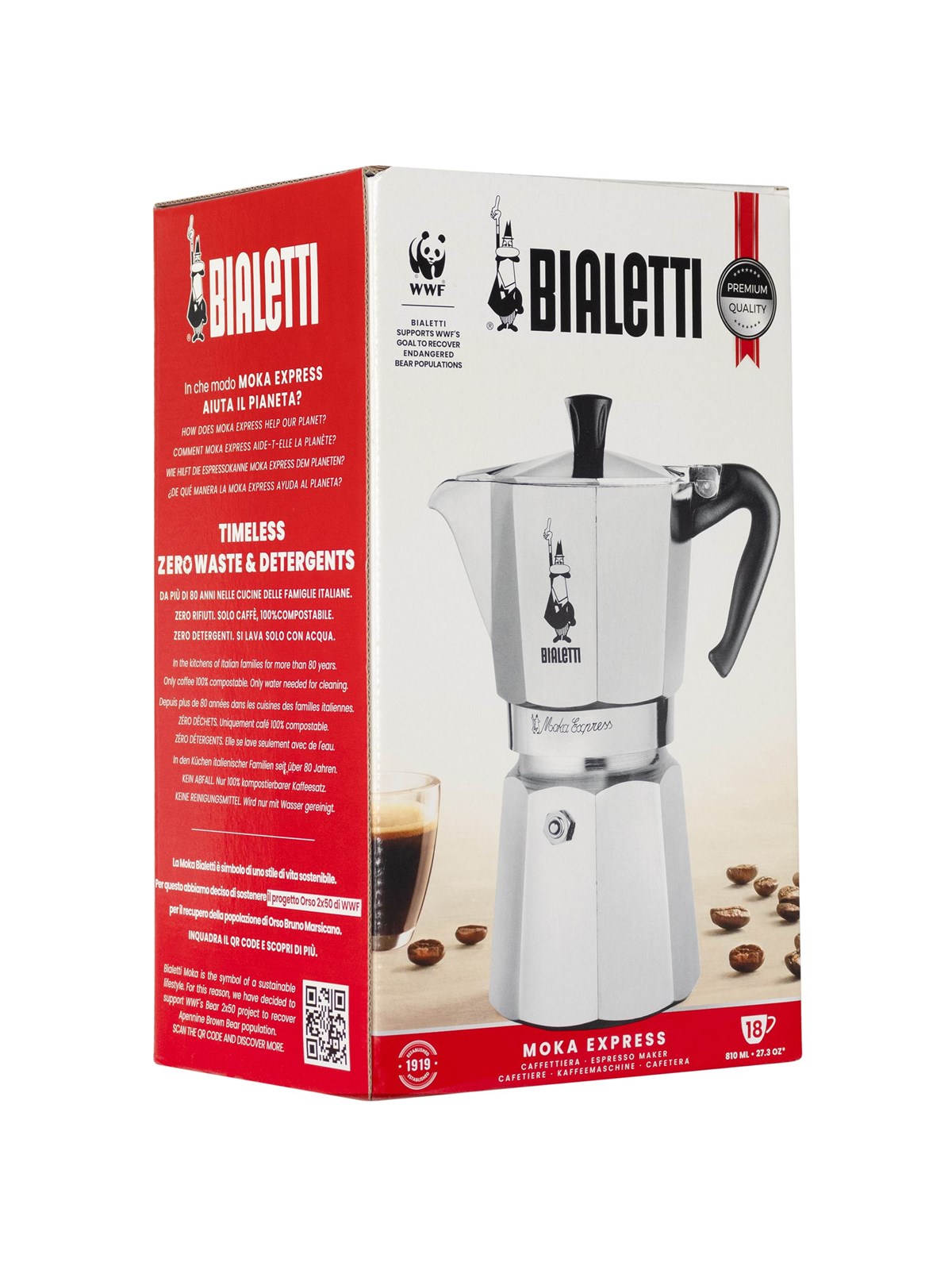 Bialetti Moka Express 18 cups, Kaffemaskine