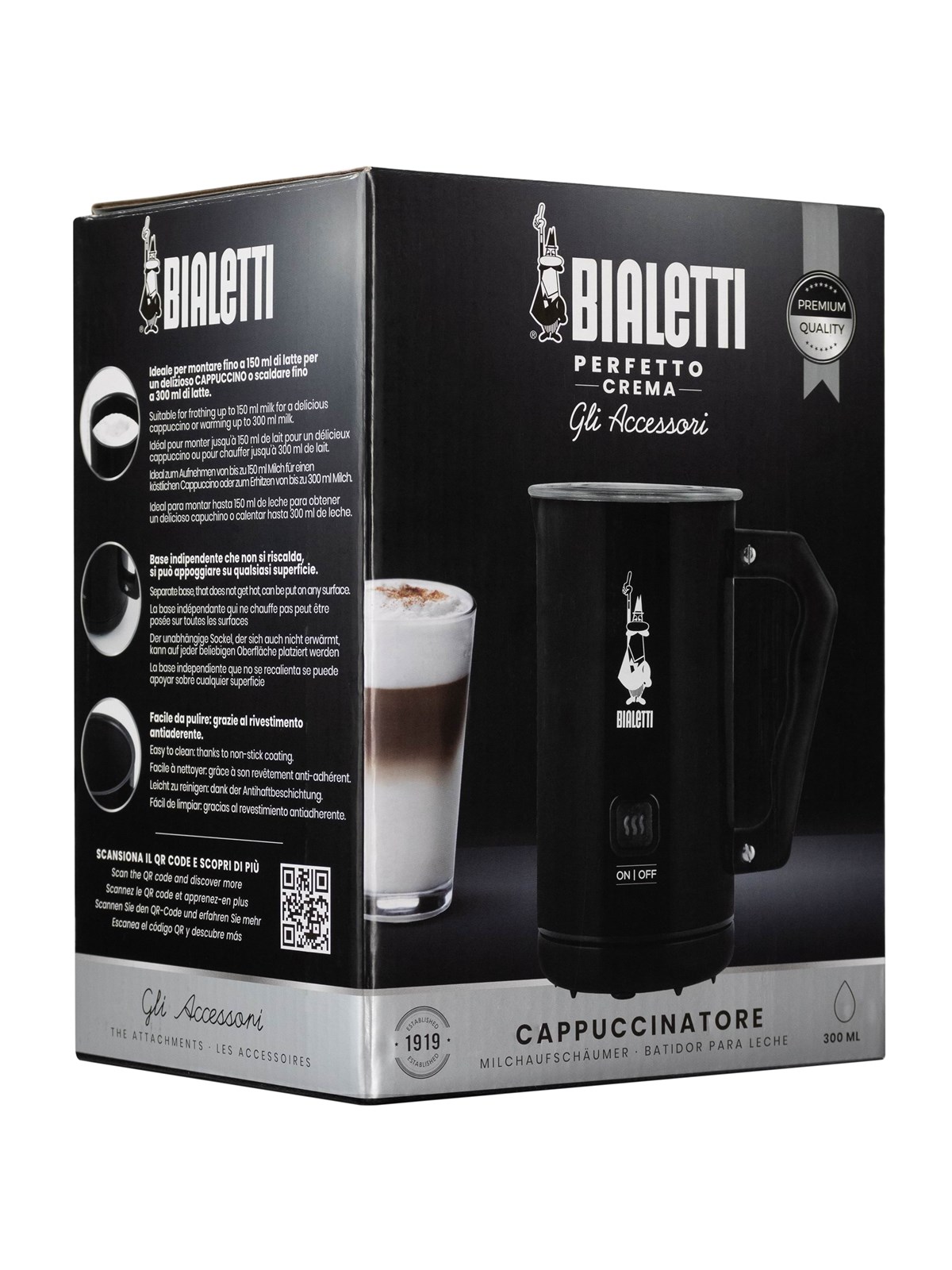 Bialetti Soft Cream 150ml/300ml, Kaffemaskine
