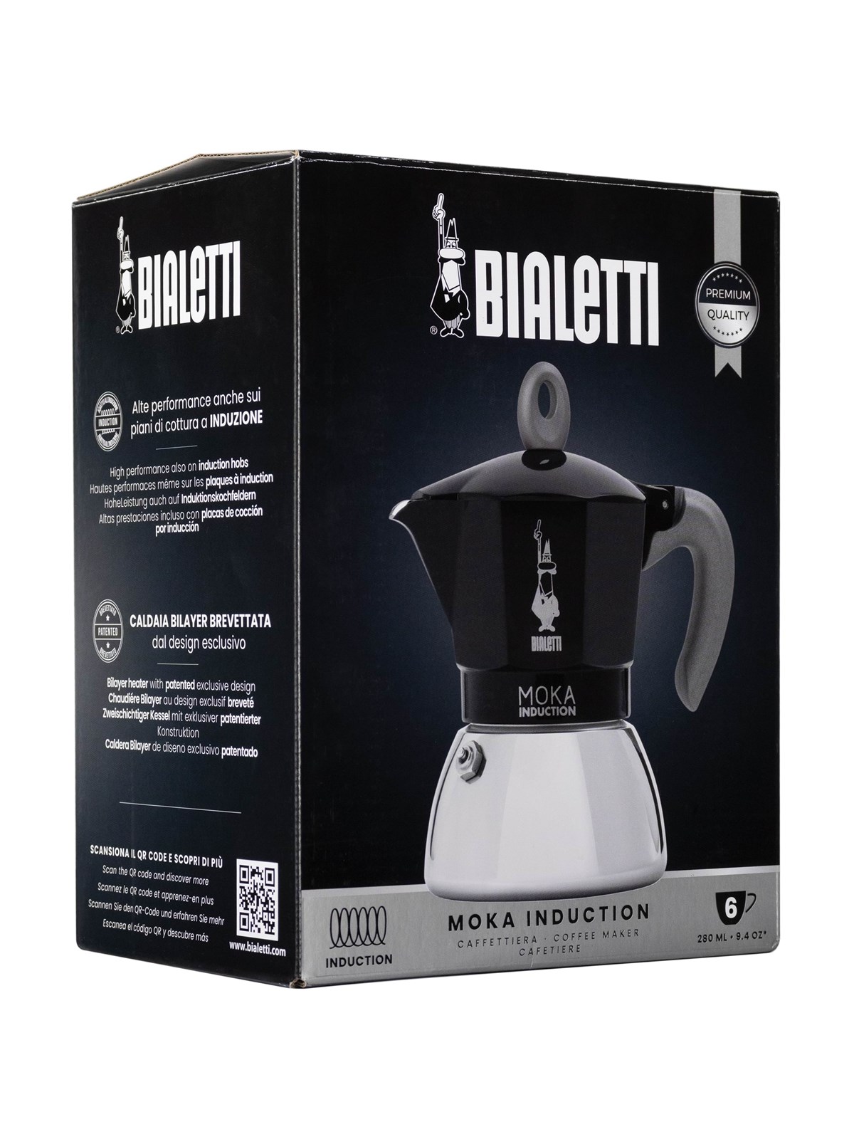 Bialetti Moka Induction 2.0 - 6 cups, Kaffemaskine