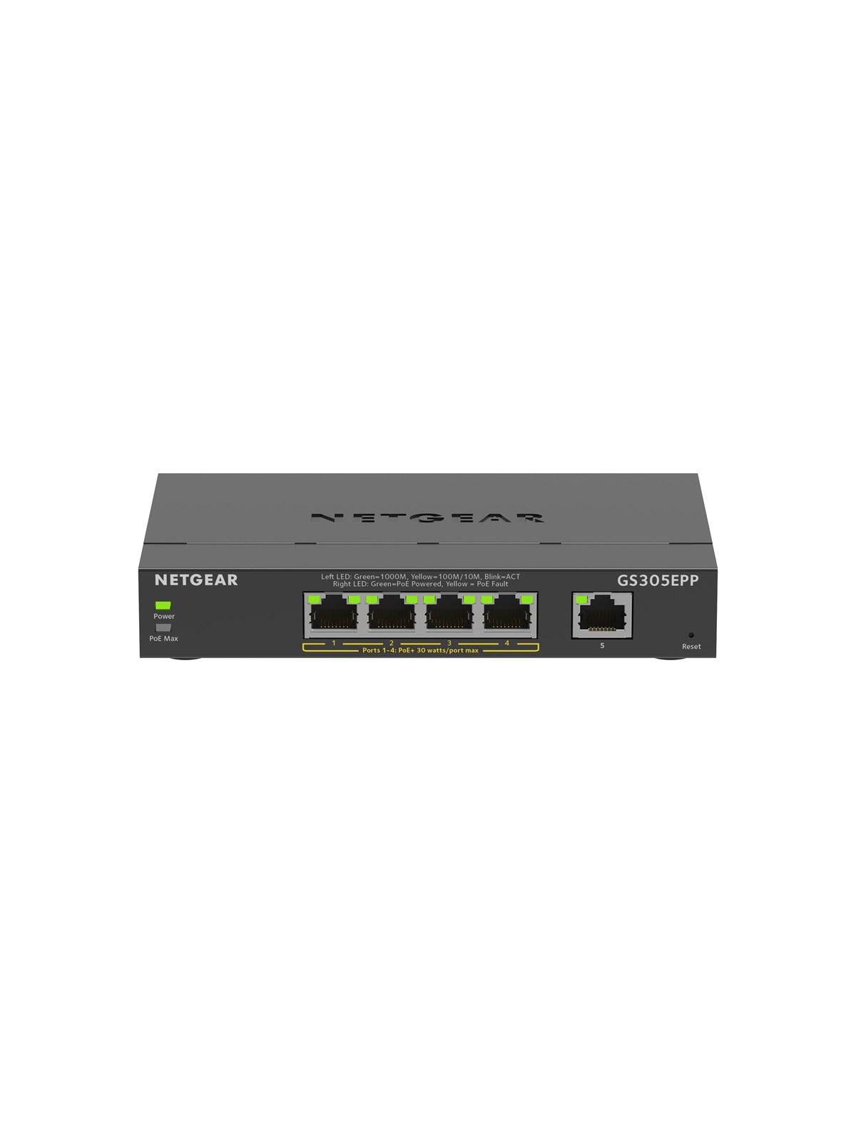 Netgear GS305EPP 5-Port Gigabit Ethernet Easy Smart Essentials Pø Switch (120W)