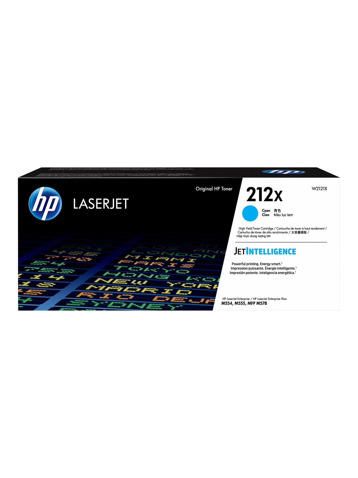 HP 212X / W2121X High Yield Cyan Toner, Printerpatron Og Toner