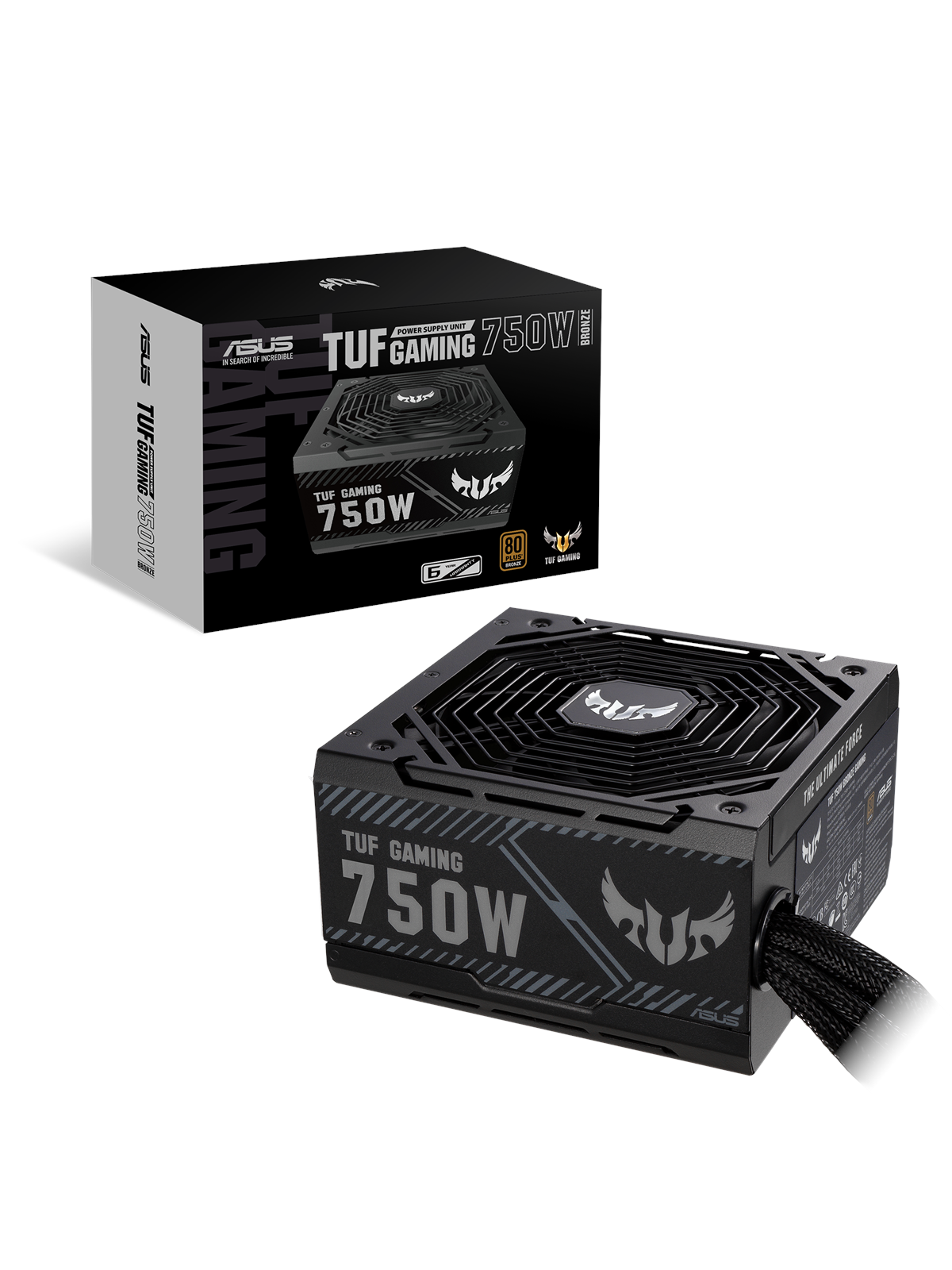 ASUS TUF GAMING 750B Strømforsyning - 750 Watt - 135 mm - ATX - 80 Plus Bronze certified