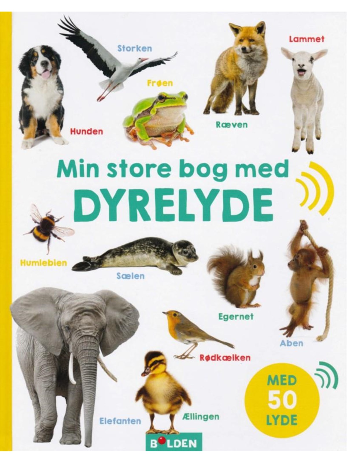 Min store bog med dyrelyde - Børnebog - Hardcover, Børnebog