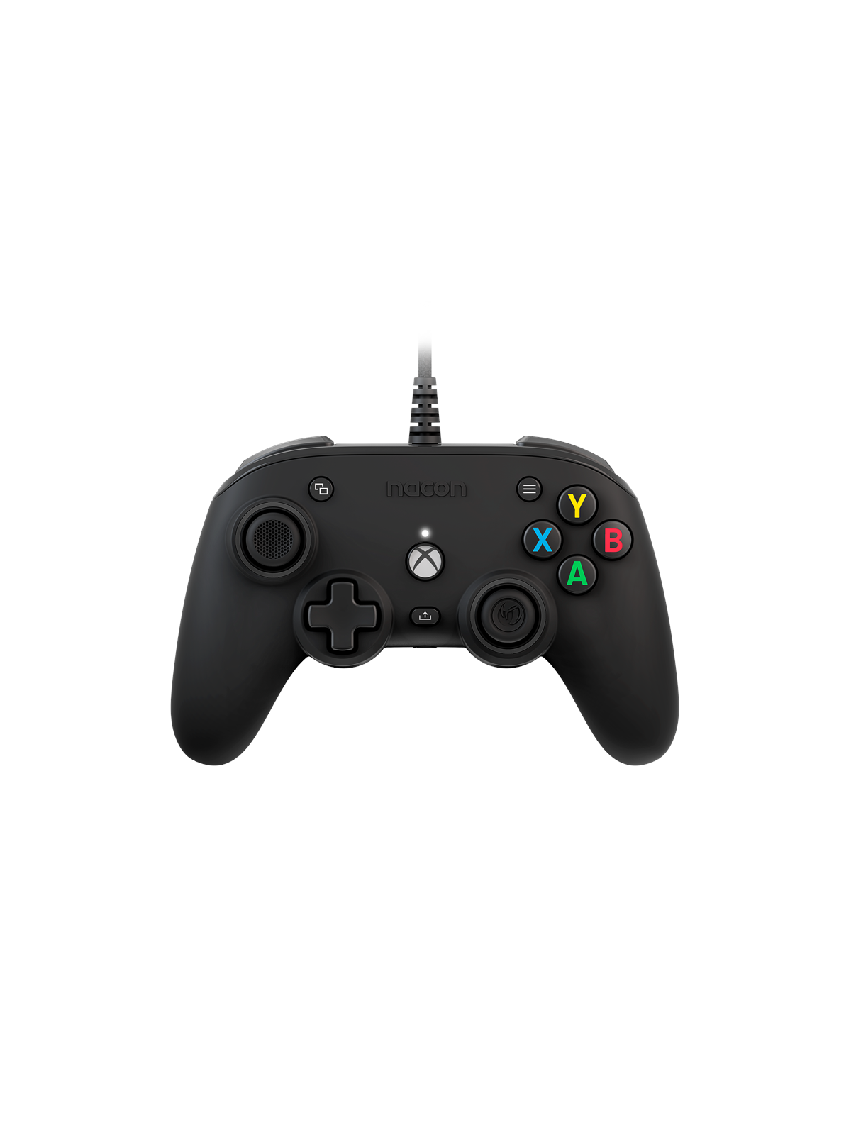 NACON Official Pro Compact Controller - Black - Wired Controller - Microsoft Xbox One