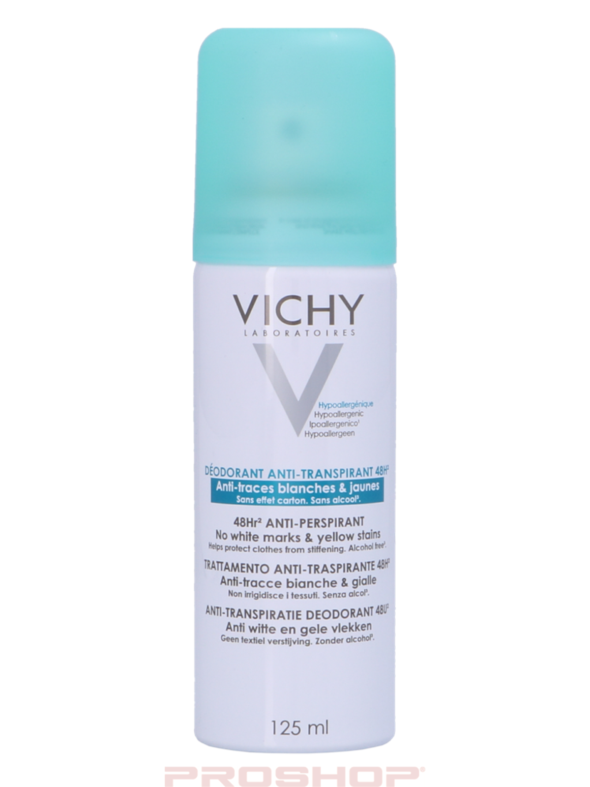 Vichy 48H Anti-Transpirant Anti-Traces Deo Spray - 125 ml, Parfume