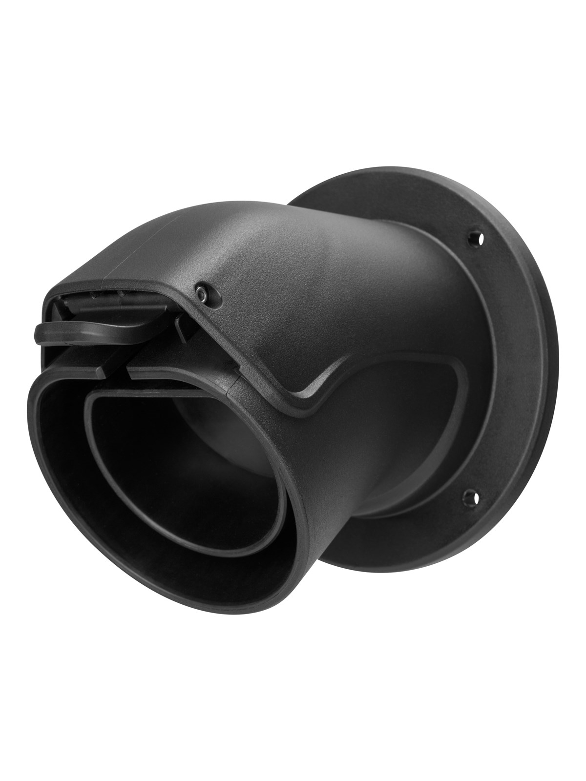 Deltaco e-Charge holder for type 2 stik, vinklet, sort, Ladeboks
