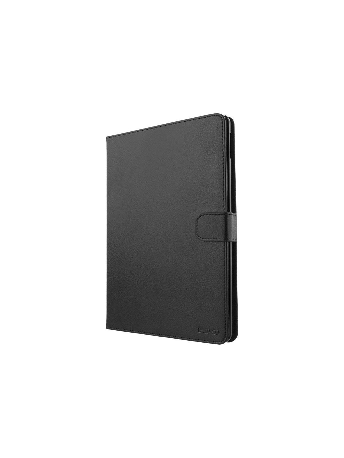 Deltaco Apple iPad 10.2" 2020 Case Artificial Leather Case - Black, Tablet Cover