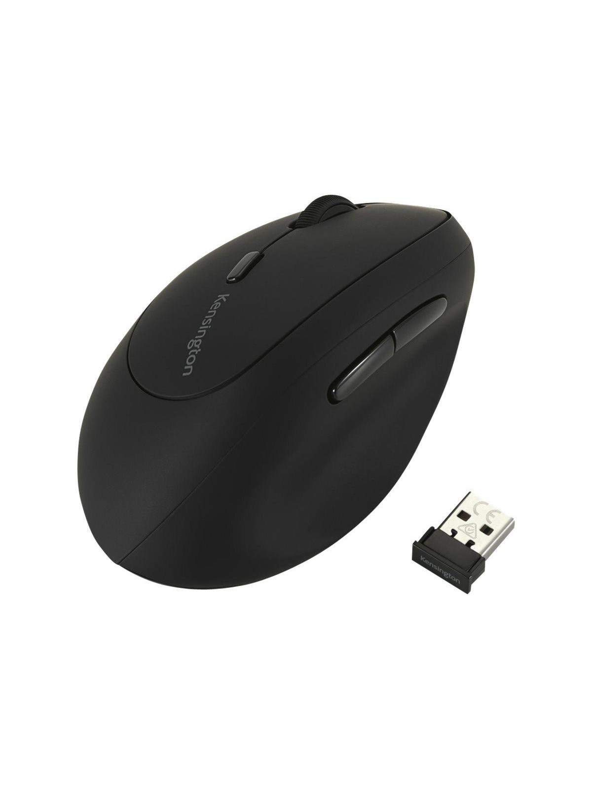Kensington Pro Fit venstrehåndet Ergo trådløs mus - Vertical mouse - 6 knapper - Sort