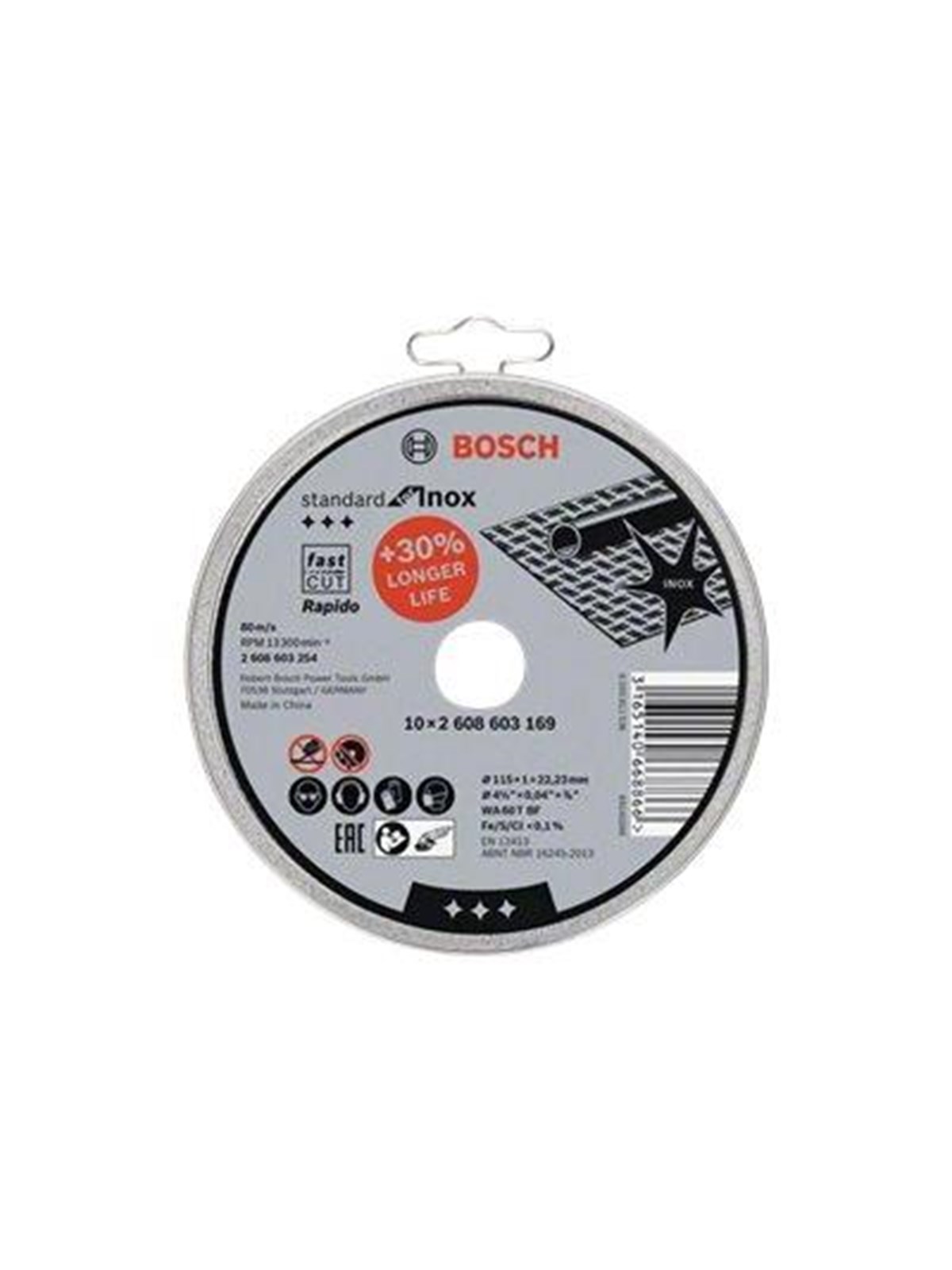 Bosch Standard for INOX Rapido, Vinkelsliber