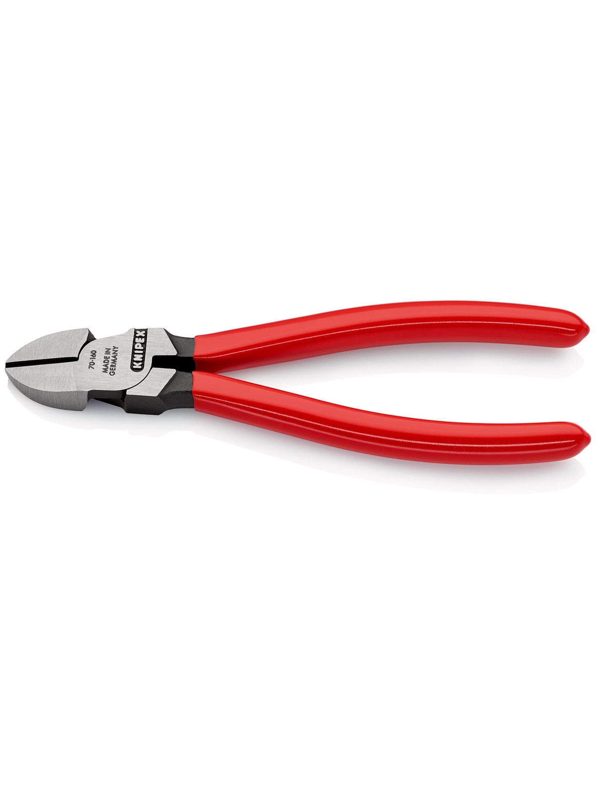 KNIPEX Skævbider sort atramenteret betrukket med kunststof 160 mm, Værktøj