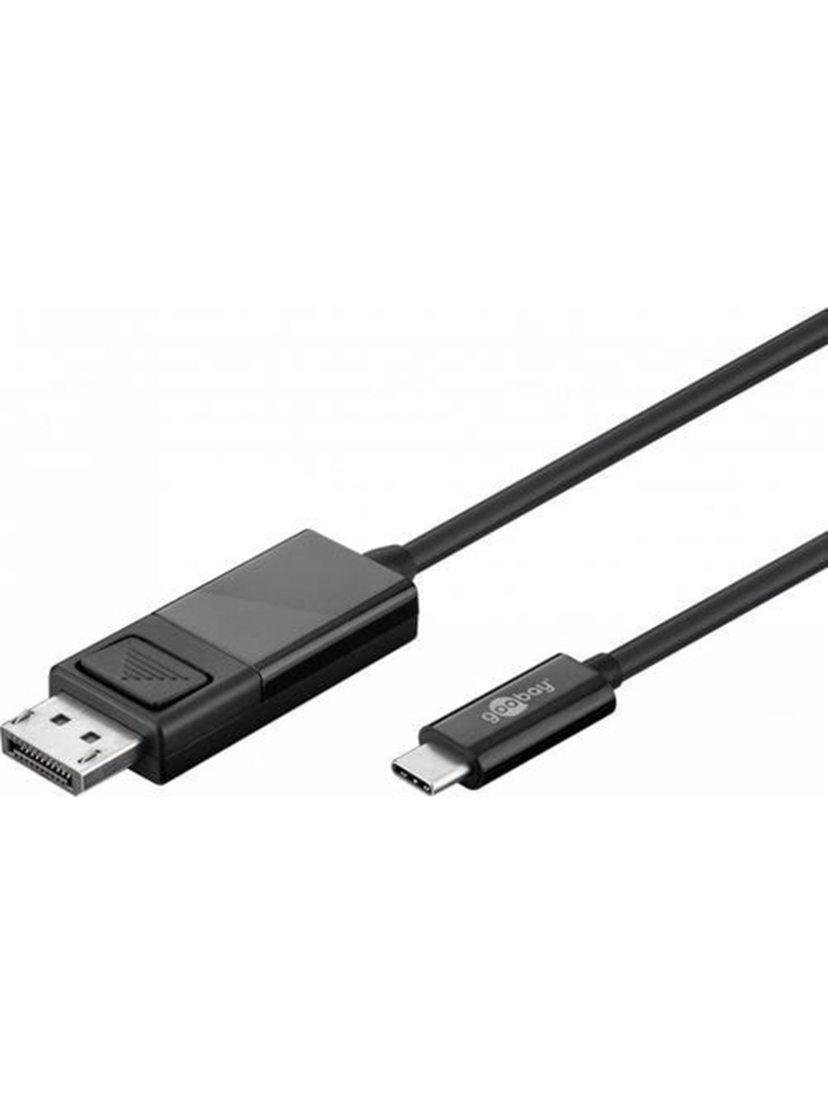 Pro USB-C - Displayport - Black - 1.2m, Skærmkabel