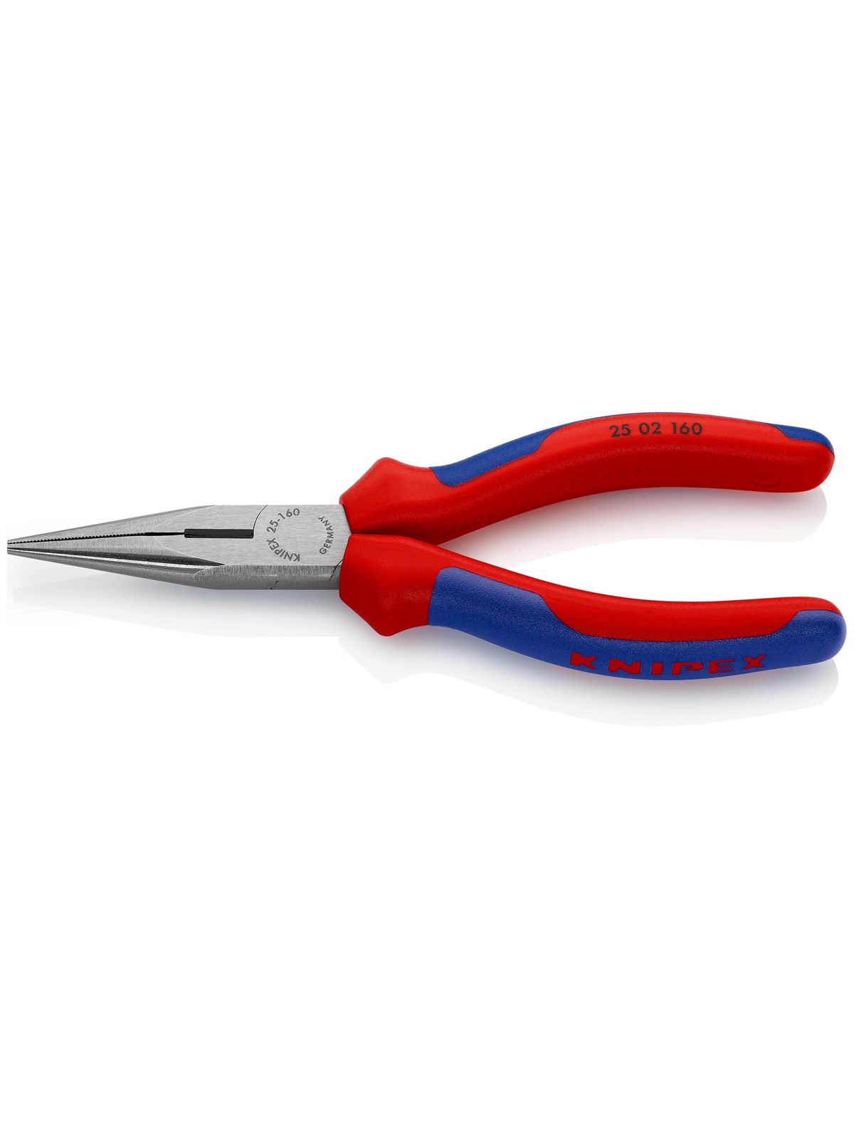 KNIPEX Fladrundtang med skær sort atramenteret 160 mm, Værktøj