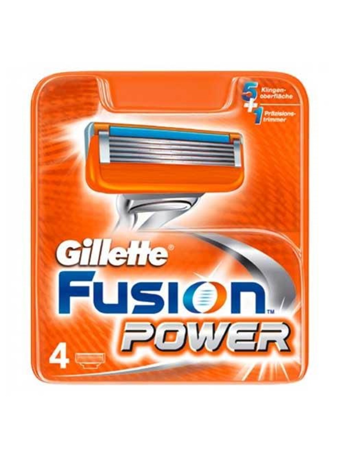 Gillette Fusion5-barberblade, 4 stk., Barbergrej