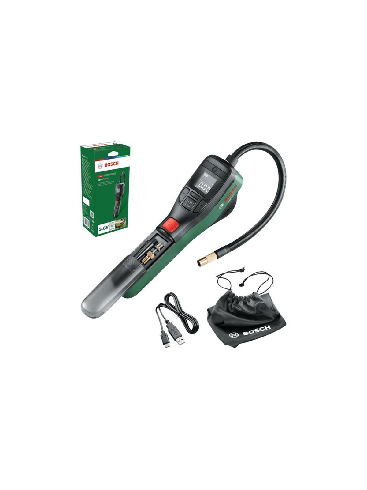 Bosch Easy Pump CORDLESS COMPRESSED AIR PUMP 3.6V, Værktøj