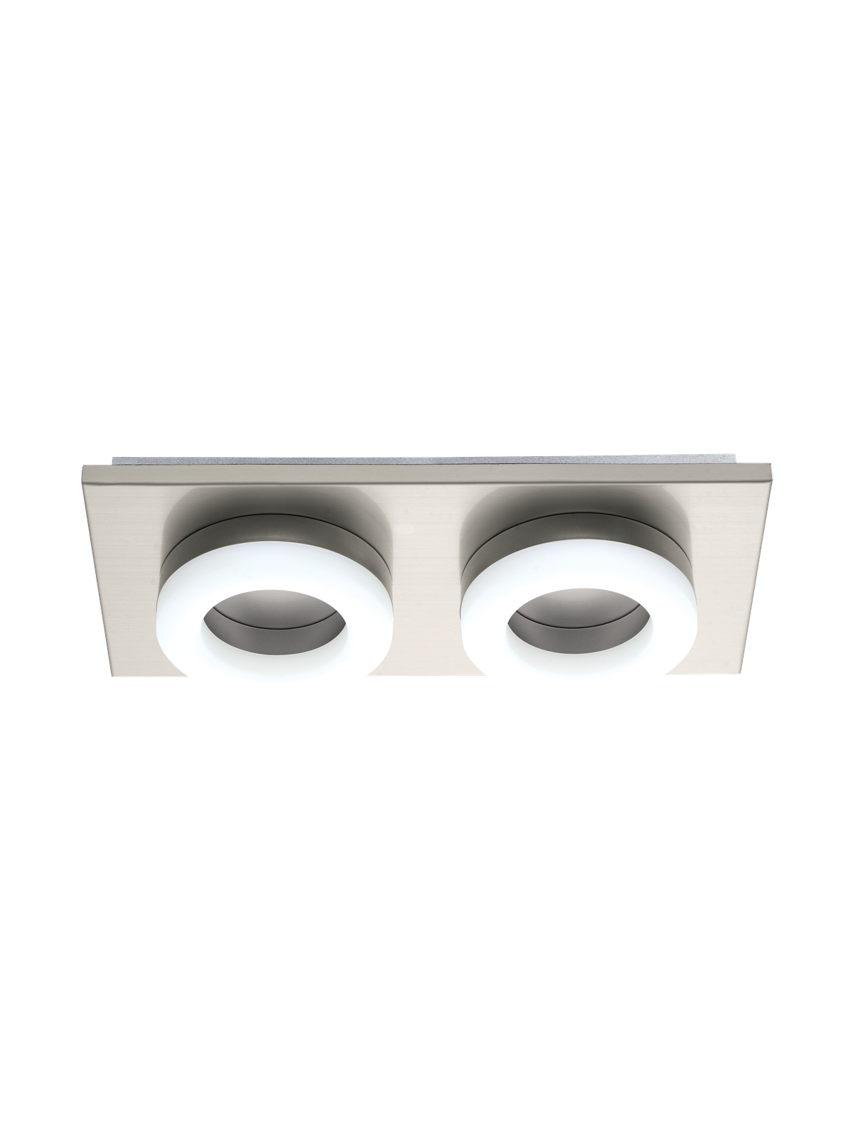 EGLO PALENA væg/loftlampe 2L, 3000K, satineret nikkel, Lampe