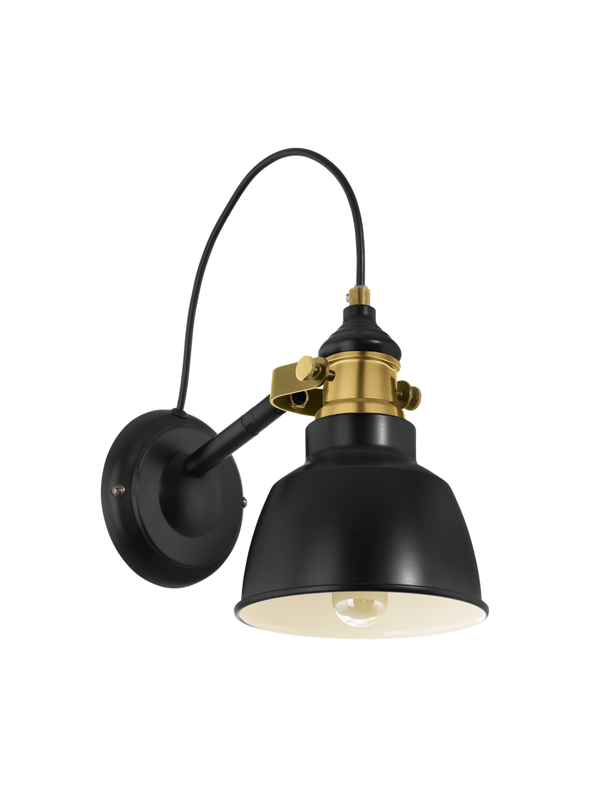 EGLO THORNFORD væglampe, sort/bronze, Lampe