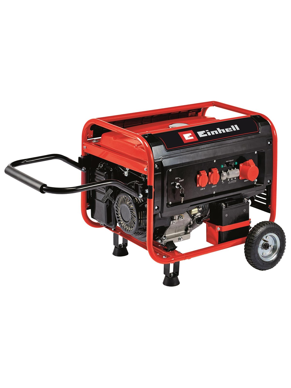 Einhell TC-PG 55/E5 benzindrevet generator med 2x230V og 1x400V udtag 5500 watt