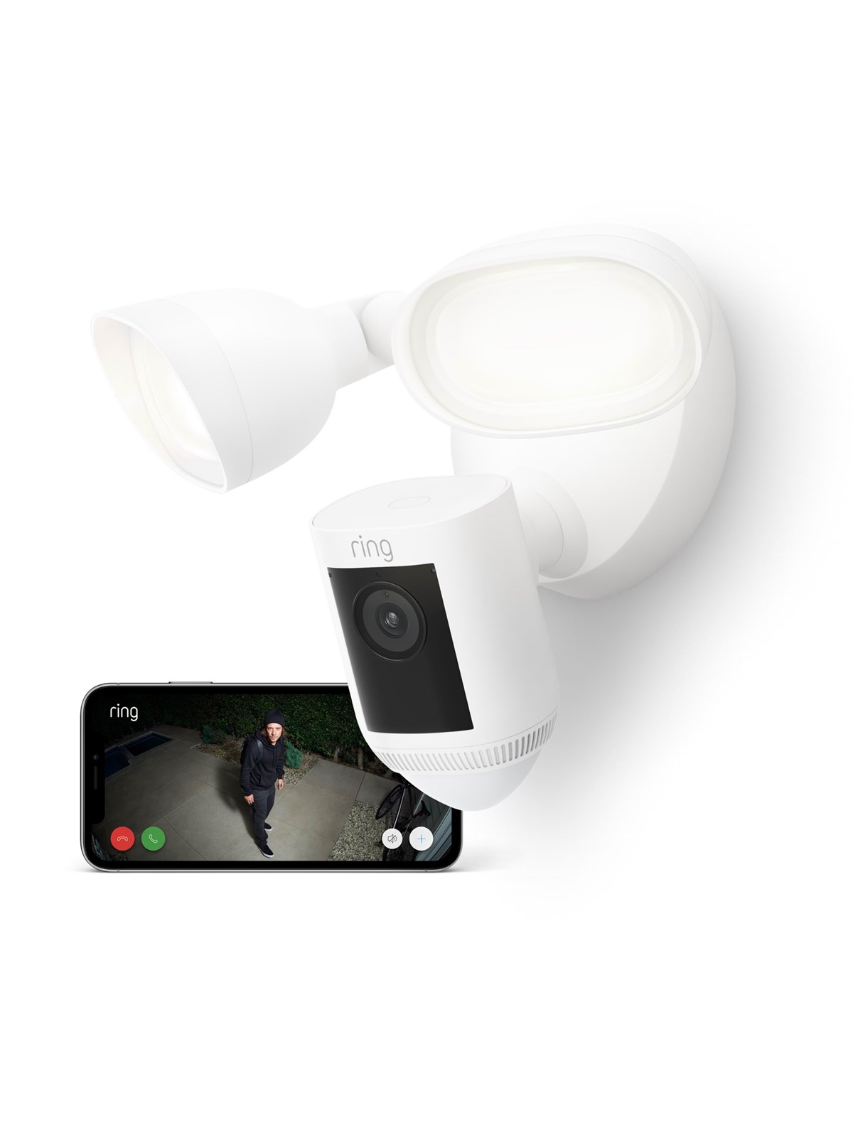 Ring Floodlight Cam Pro - White, Smart Home