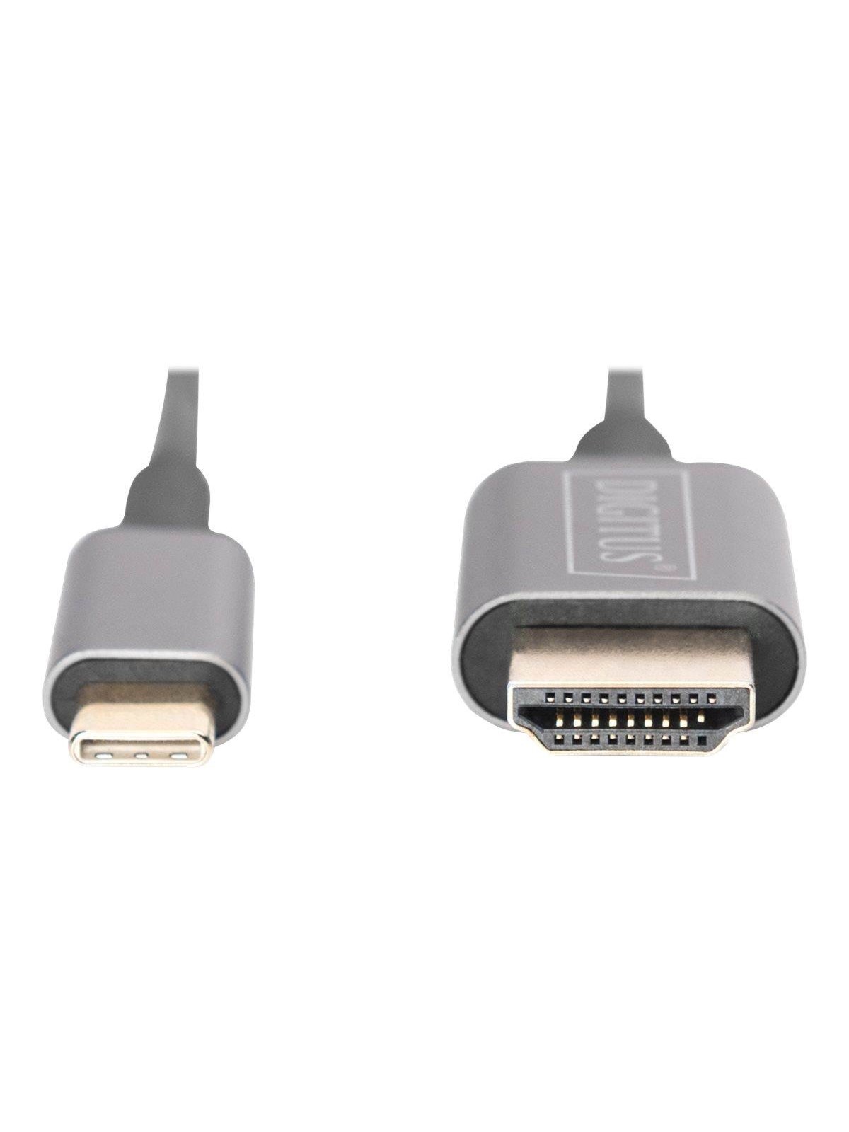 DIGITUS USB-C to HDMI 1.4b Cable - 1.8m, Skærmkabel