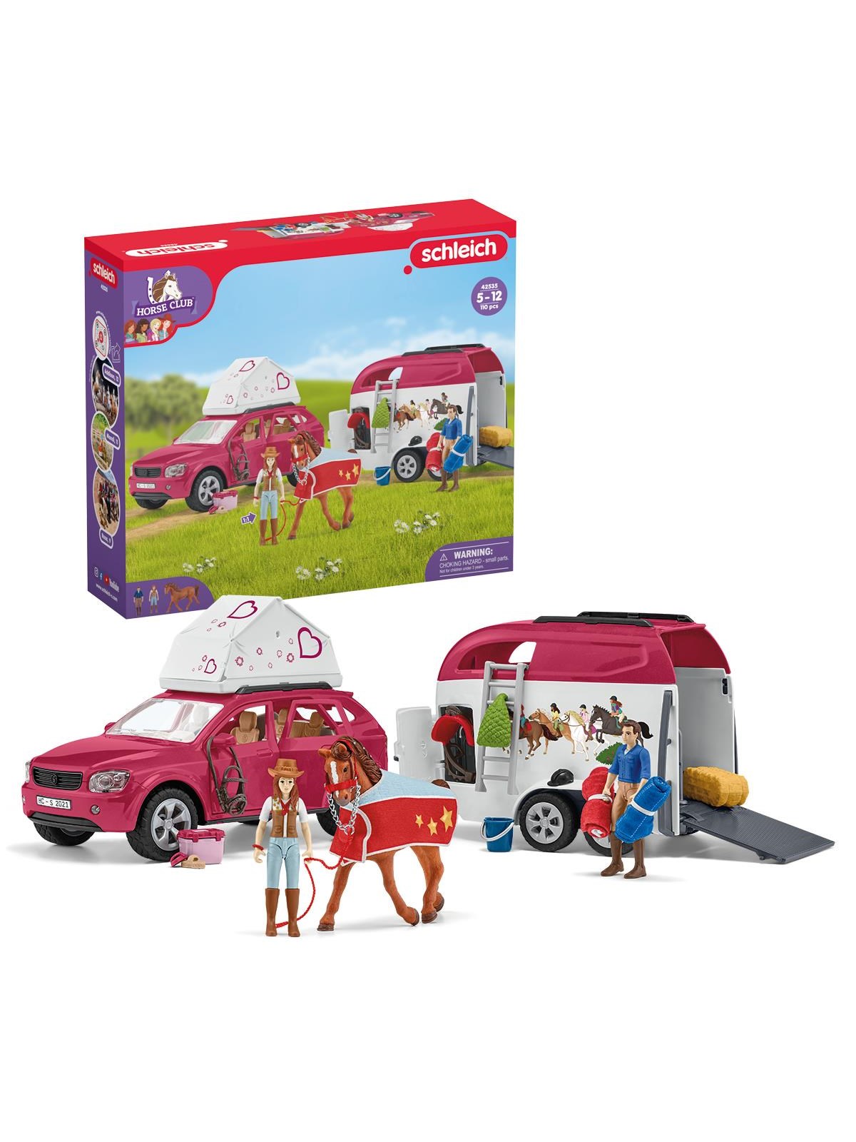 Schleich Eventyr med Bil og Hestetrailer, Legetøj