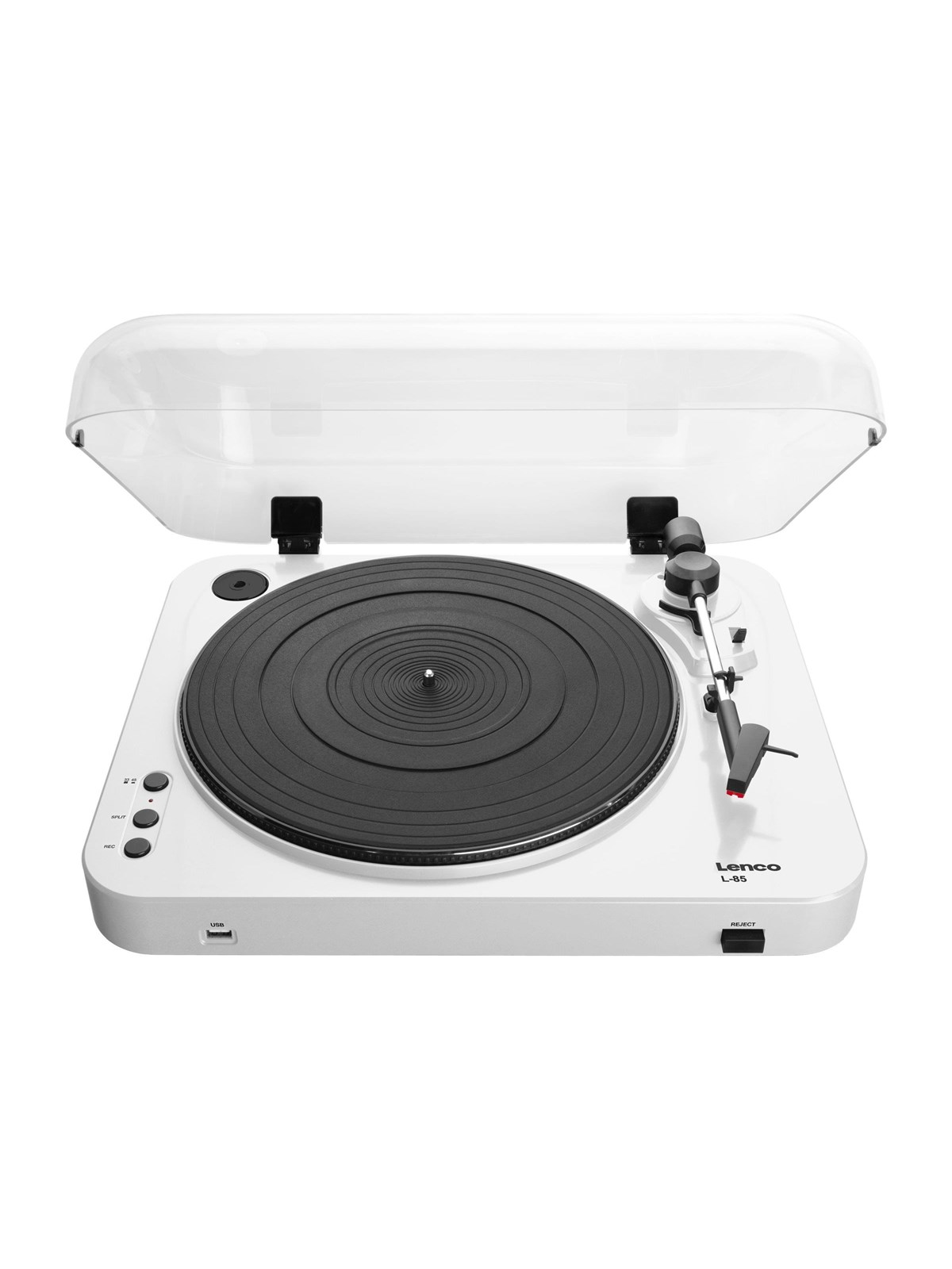 Lenco L-85 - turntable with digital recorder - Pladespiller Hvid