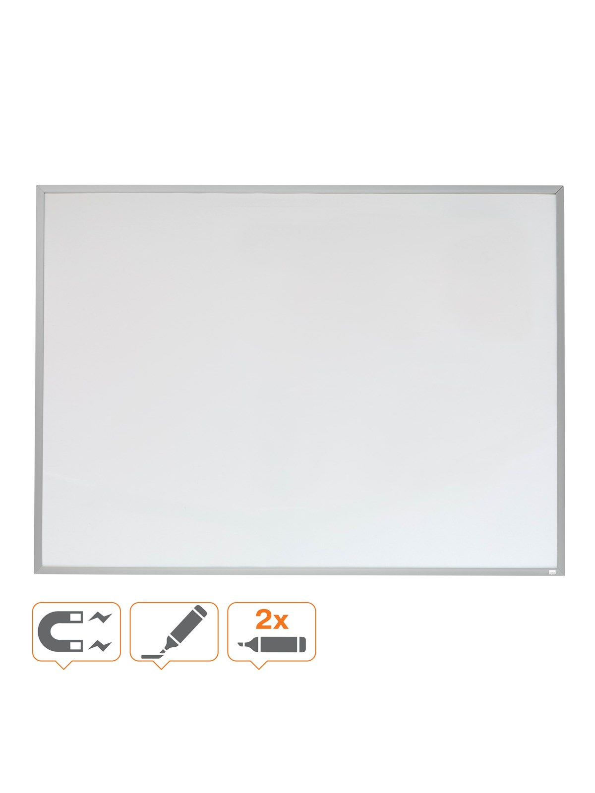 Nobo Magnetisk whiteboard med aluminiumsramme 58,5x43 cm, Konference Præsentation