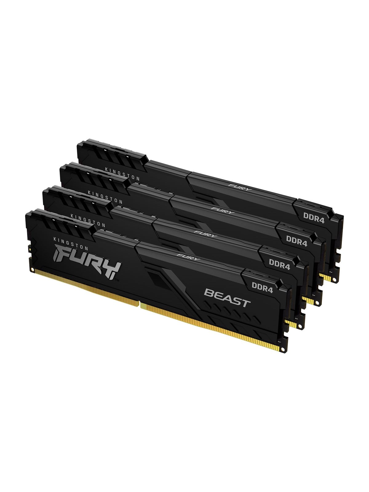 Kingston FURY Beast DDR4-3600 - 64GB - CL18 - Quad Channel (4 pcs) - Intel XMP - Sort