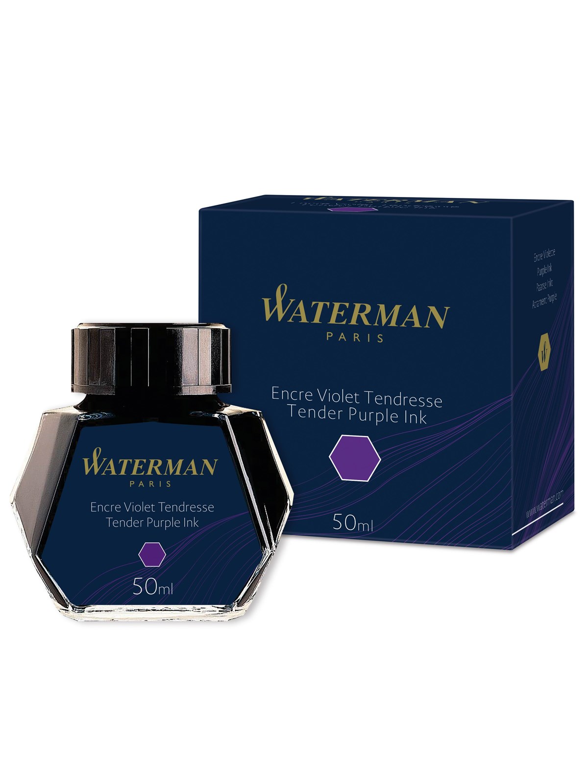 Waterman Fountain Pen blæk | Mør lilla | 50ml flaske, Tegneværktøj