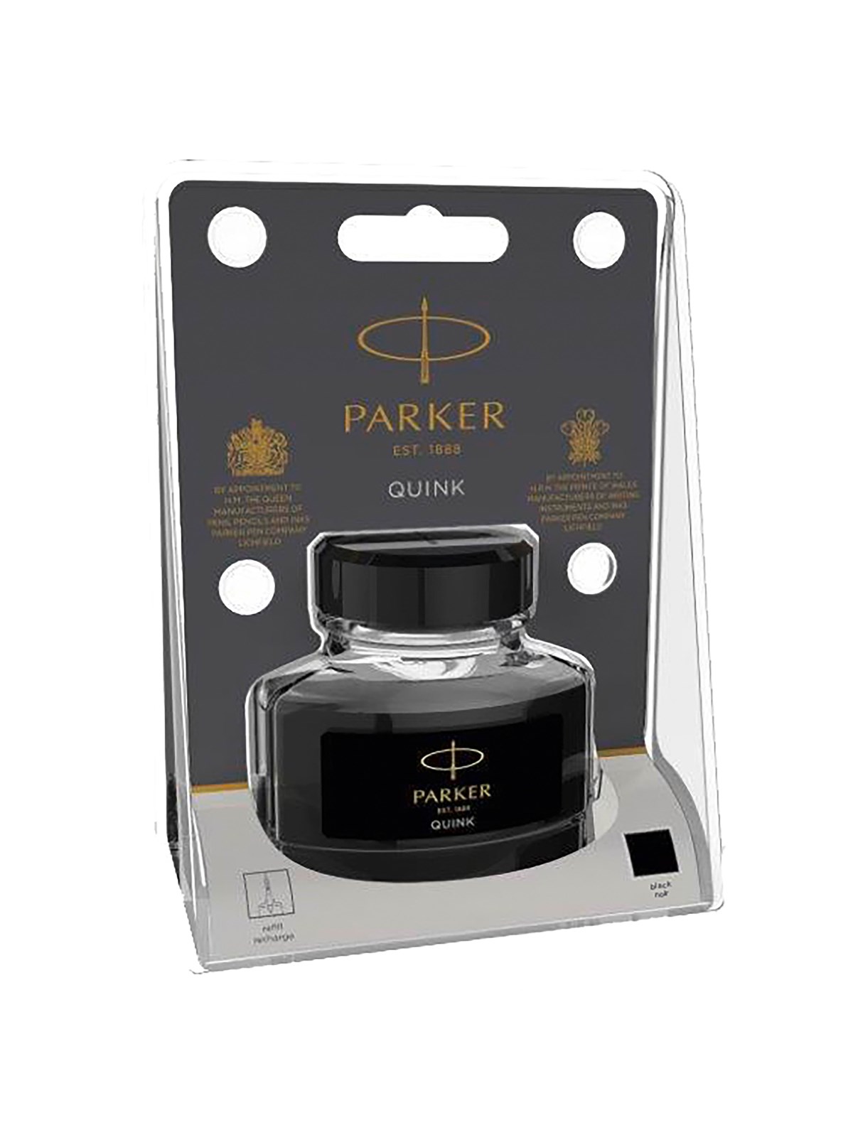 Parker PARKER QUINK-blækflaske, sort, 57 ml, Tegneværktøj