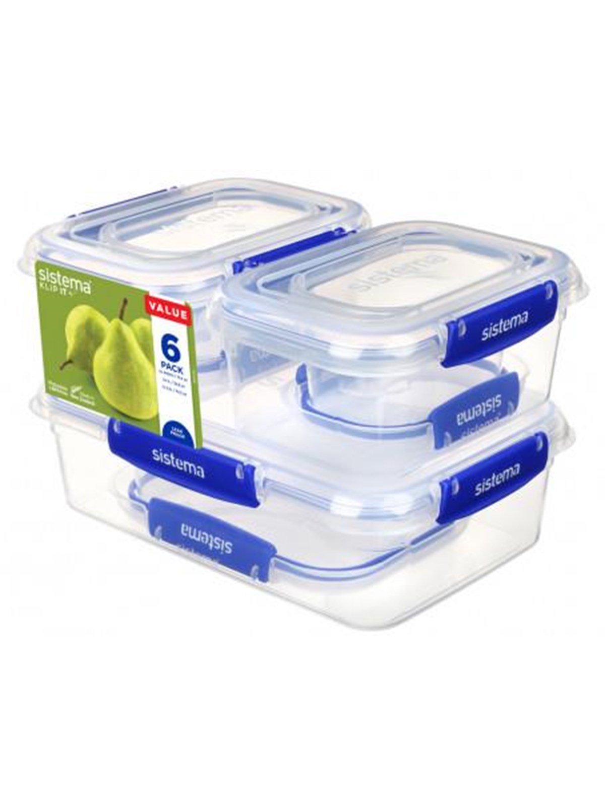 Sistema Essentials Klip It Plus 6 Pack, Køkkentilbehør