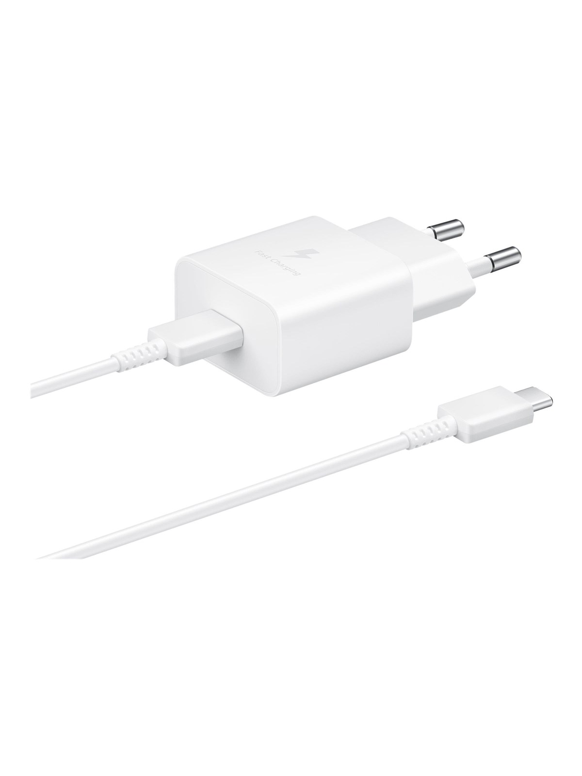 Samsung 15W USB-C Power Adapter (Incl. cable) - White, Mobil Oplader