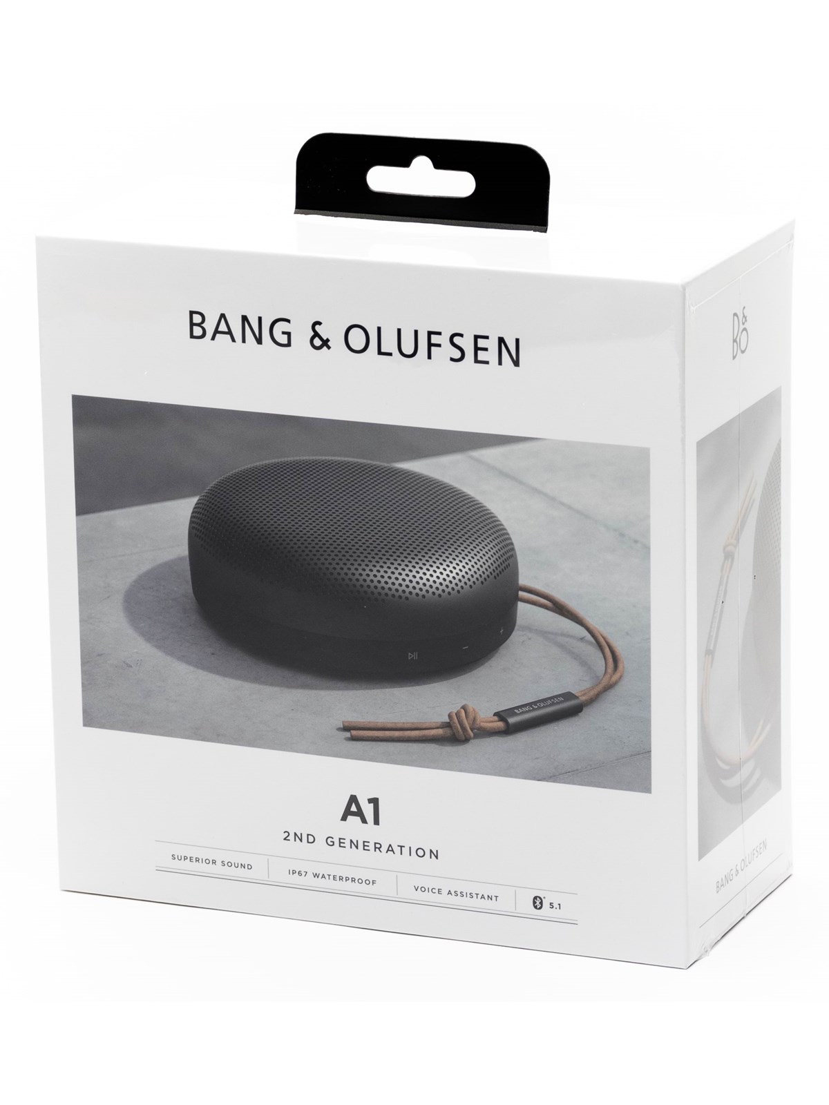 Bang & Olufsen BeoSound A1 (2nd Gen) - Black Anthracite, Baerbare Fest Hoejtalere