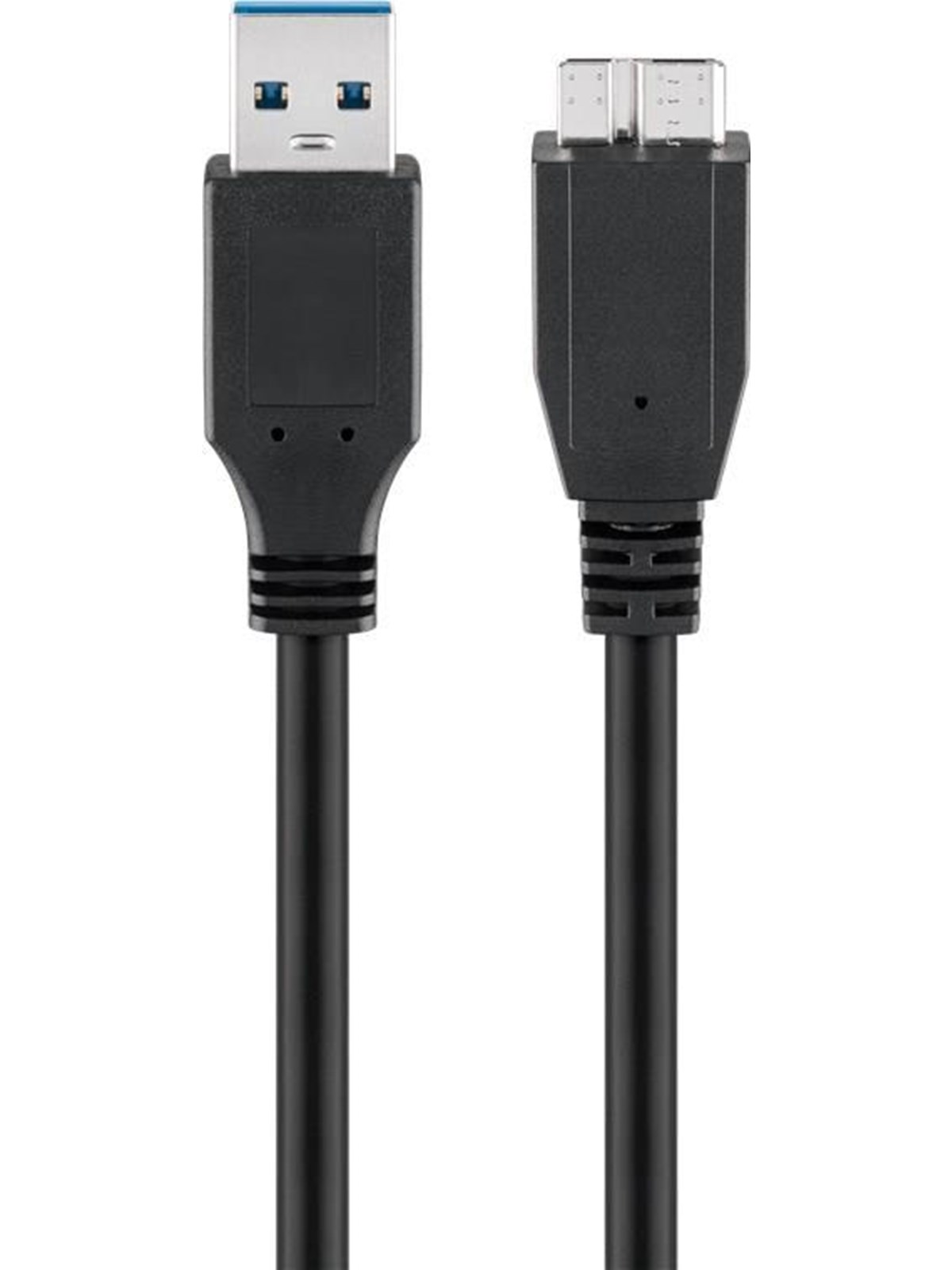 Pro USB-A USB Micro-B 3.0 - 1.8m - Sort, Usb Kabel