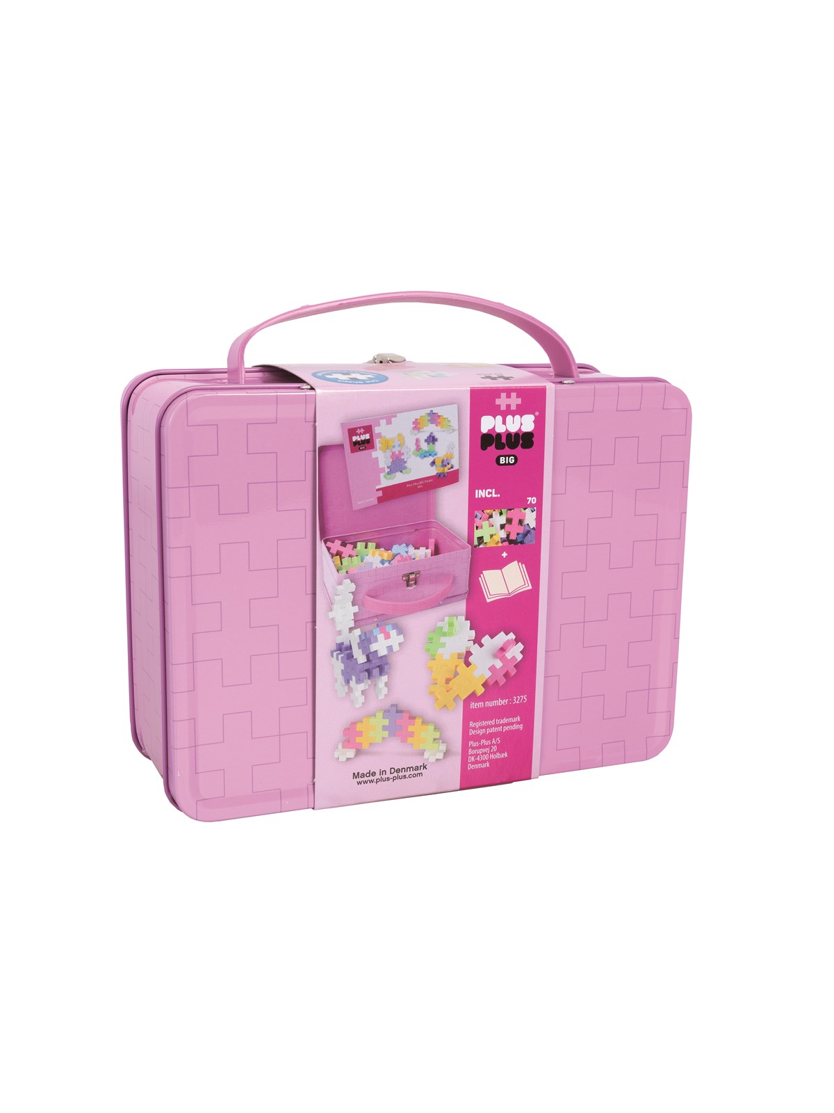 Plus-Plus BIG / Metal suitcase Pastel, Konstruktionslegetøj