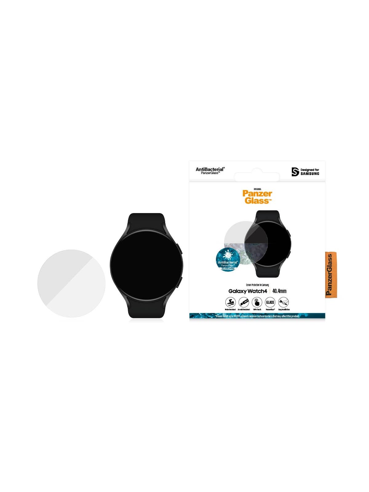 PanzerGlass Samsung Galaxy Watch 4 40.4mm | Screen Protector Glass, Smartwatch Tilbehør