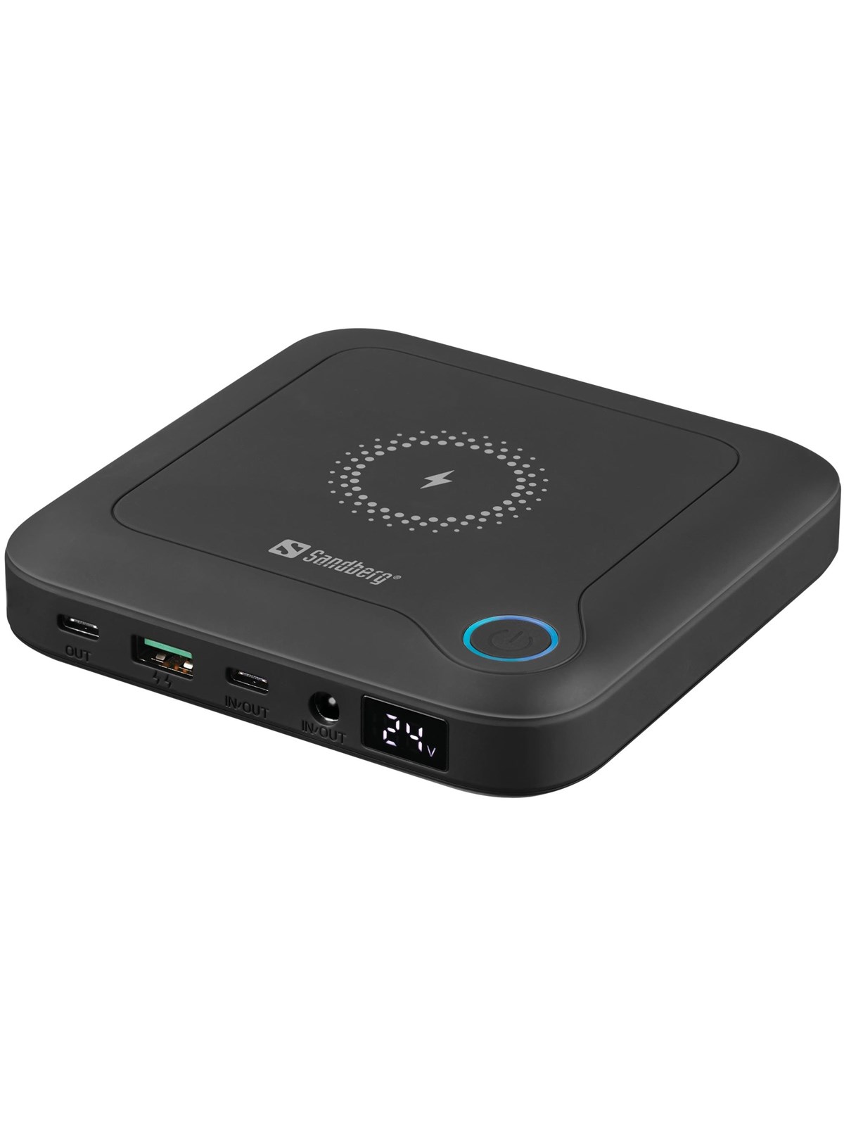 Sandberg All-in-1 Powerbank 24000 Powerbank - Sort - 24000 mAh, Powerbank