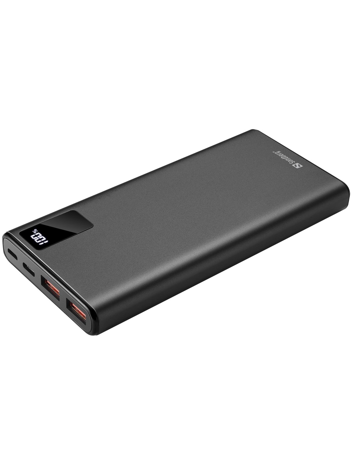 Sandberg PowerBank USB-C 10000 mAh Powerbank - Sort - 10000 mAh, Powerbank