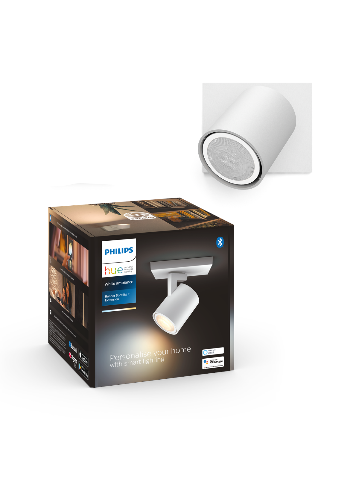 Philips Hue Runner Enkelt Spot - Hvid, Smart Home