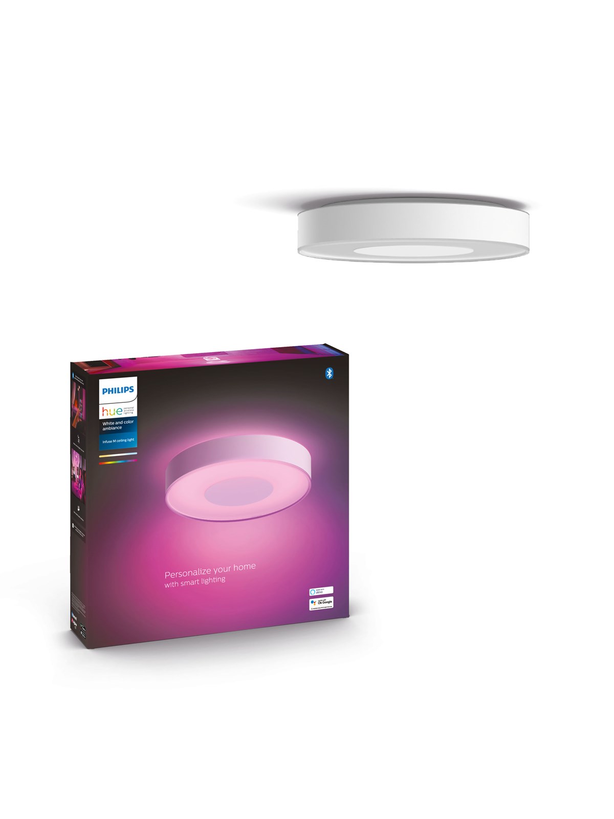 Philips Hue Infuse mellemstor loftslampe - White and color ambiance, Smart Home
