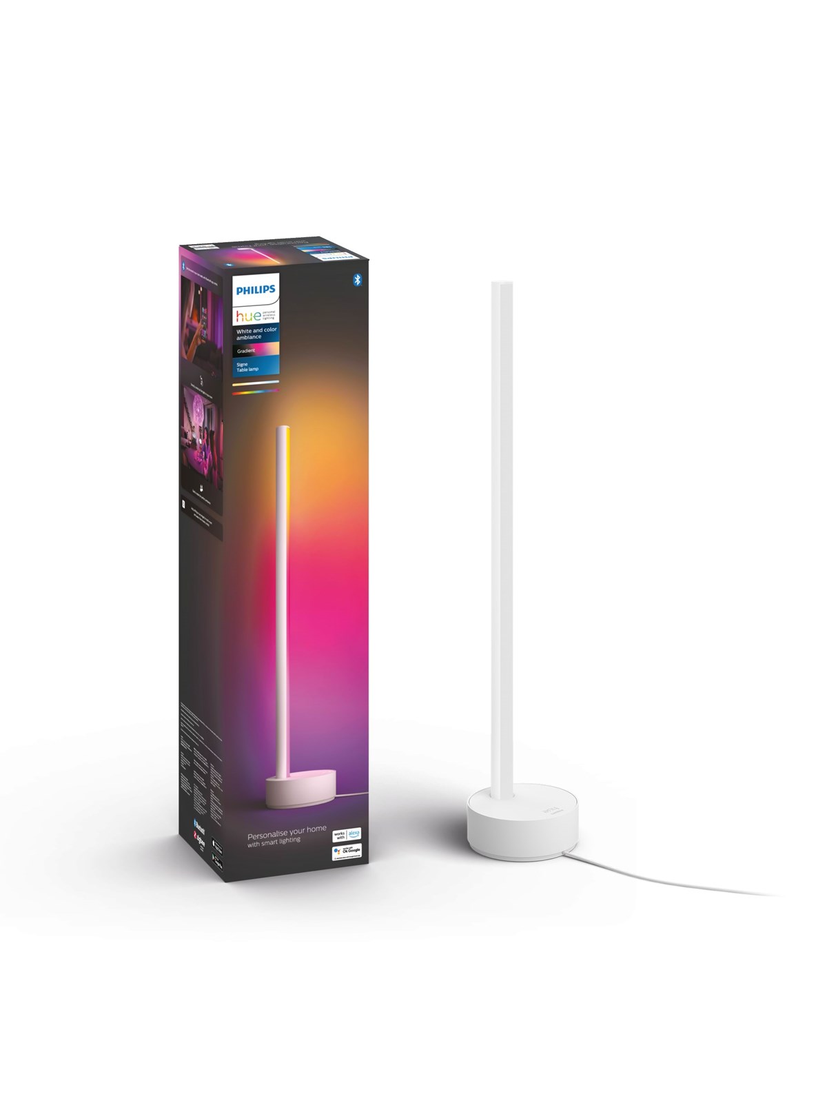 Philips Hue Gradient Signe Multicolor Bordlampe - Hvid, Smart Home