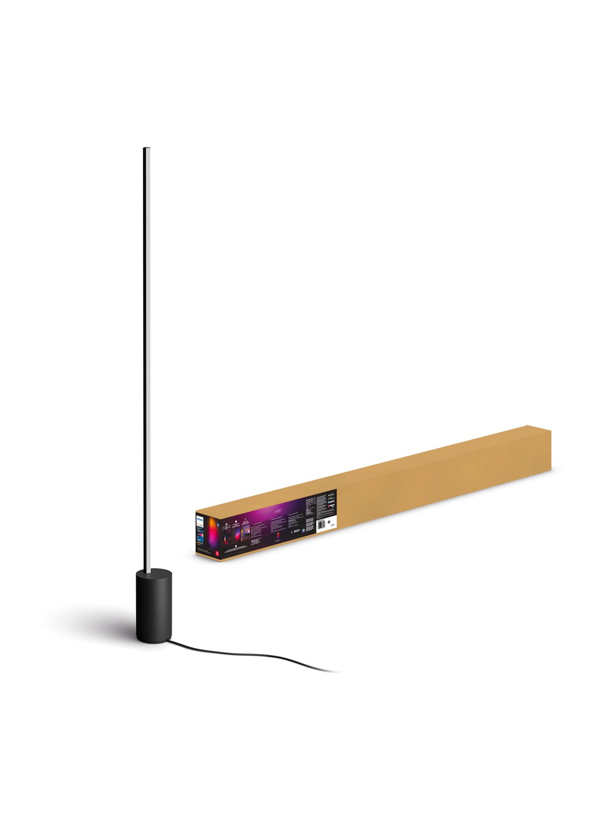 Philips Hue Signe Gradient gulvlampe (sort) - White and color ambiance, Smart Home