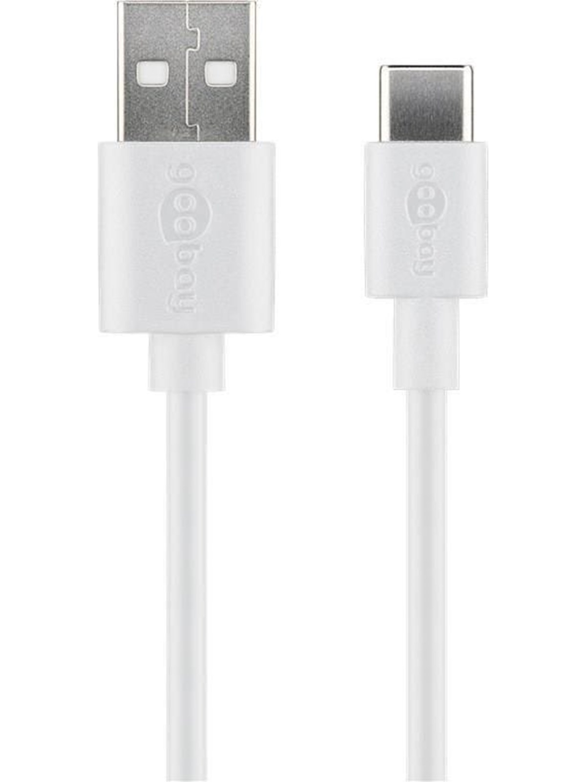 Pro USB-A USB-C - 3m - USB 2.0 - Hvid, Usb Kabel