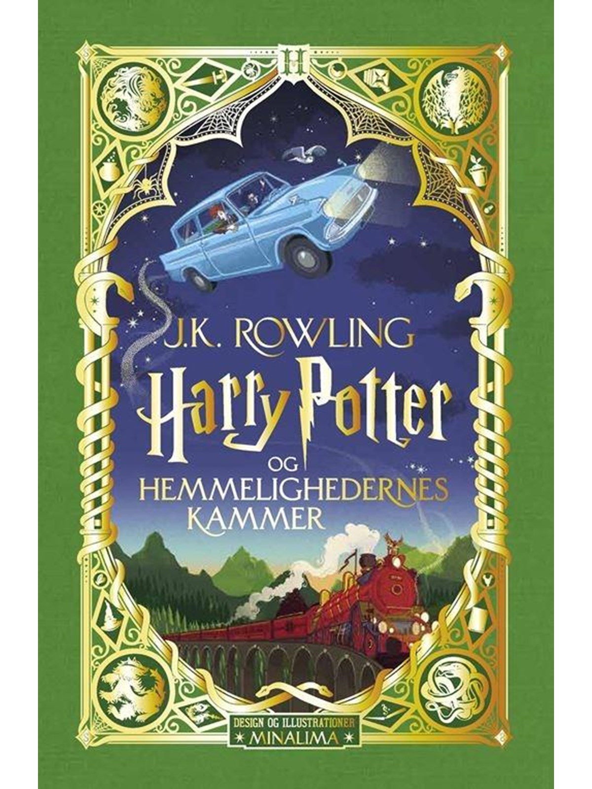Harry Potter 2 - Harry Potter og Hemmelighedernes Kammer - pragtudgave - Ungdomsbog - hardcover