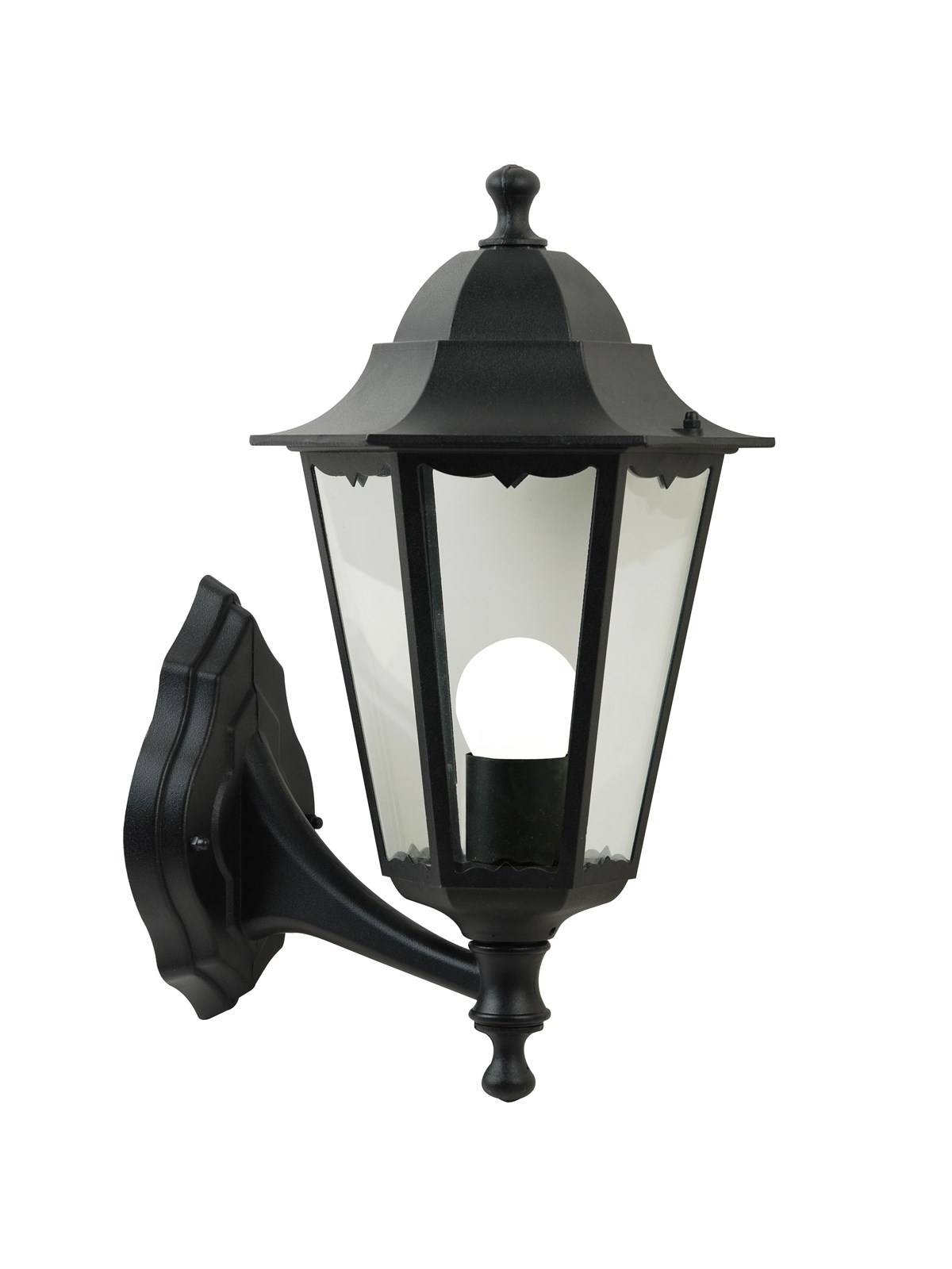 Nordlux Cardiff Up udendørs væglampe, sort, Lampe