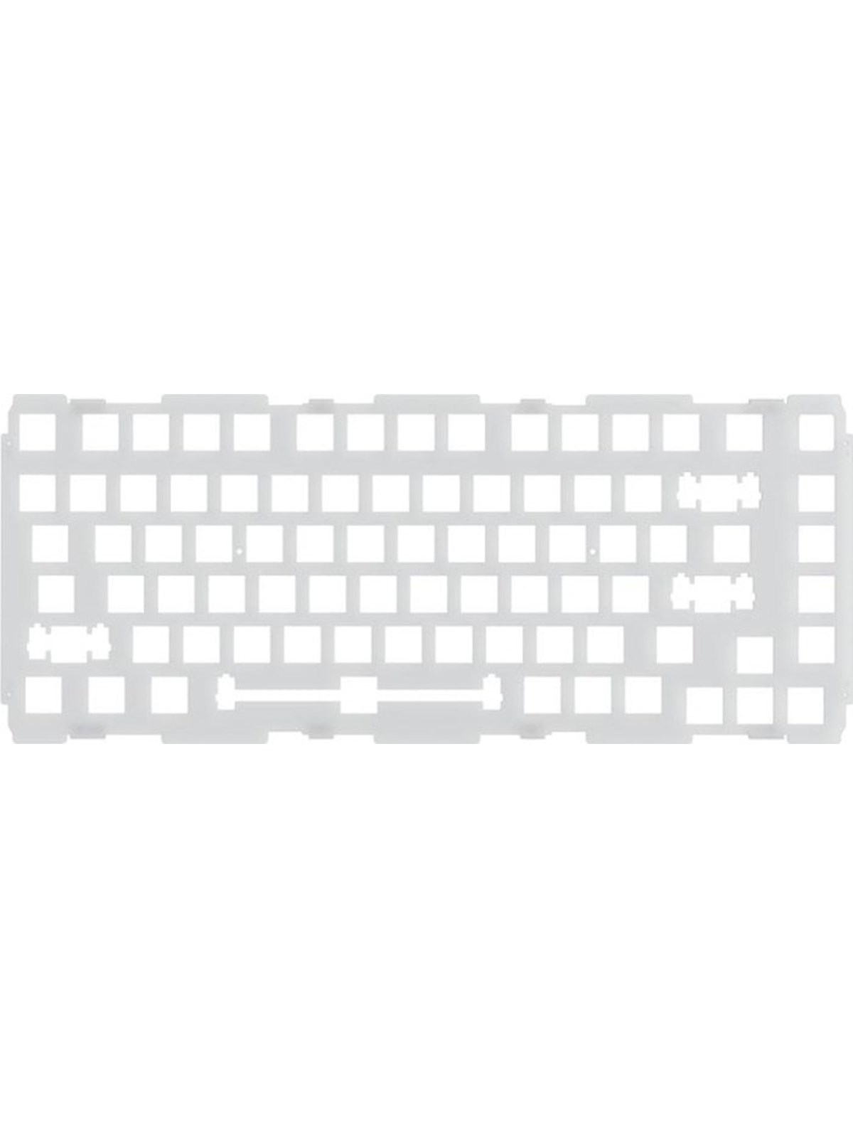 Glorious GMMK PRO 75 % Switch Plate - ANSI - Polycarbonate - Upgrade Accessories - Sølv
