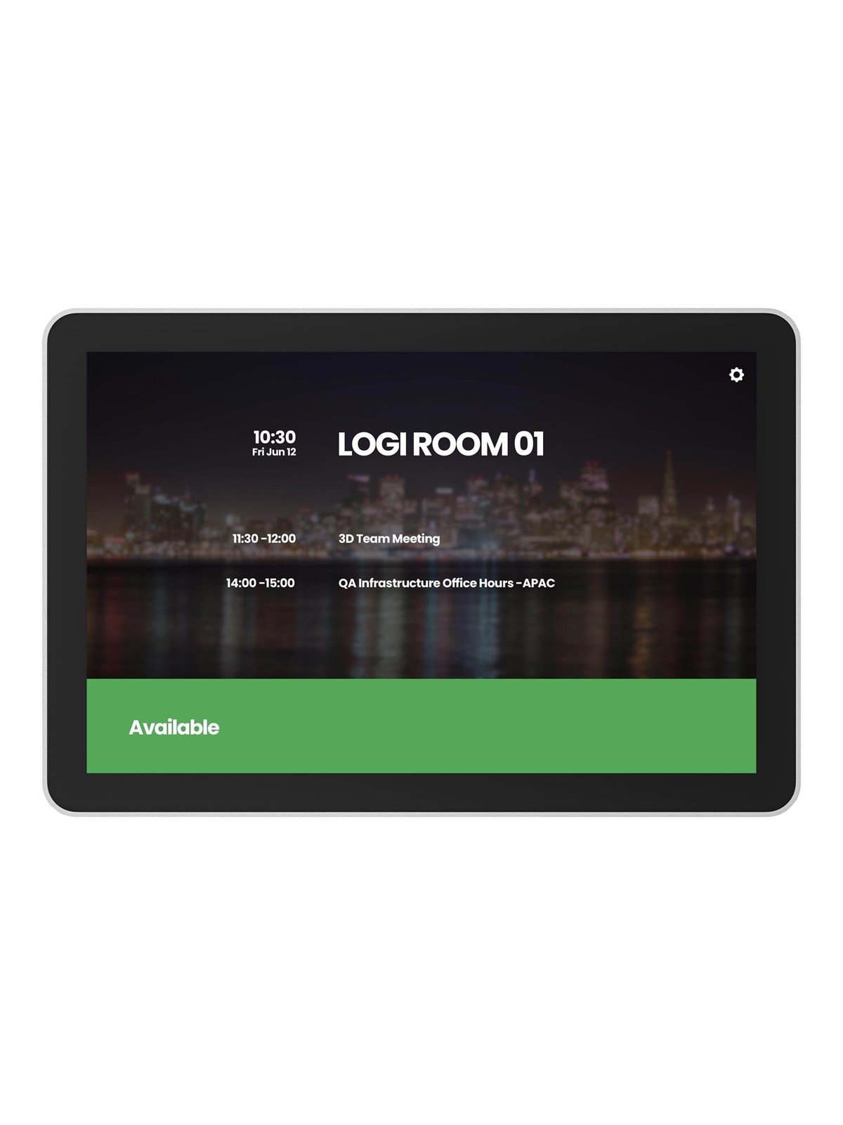 Logitech Tap Scheduler Purpose-Built Scheduling Panel for Meeting Rooms