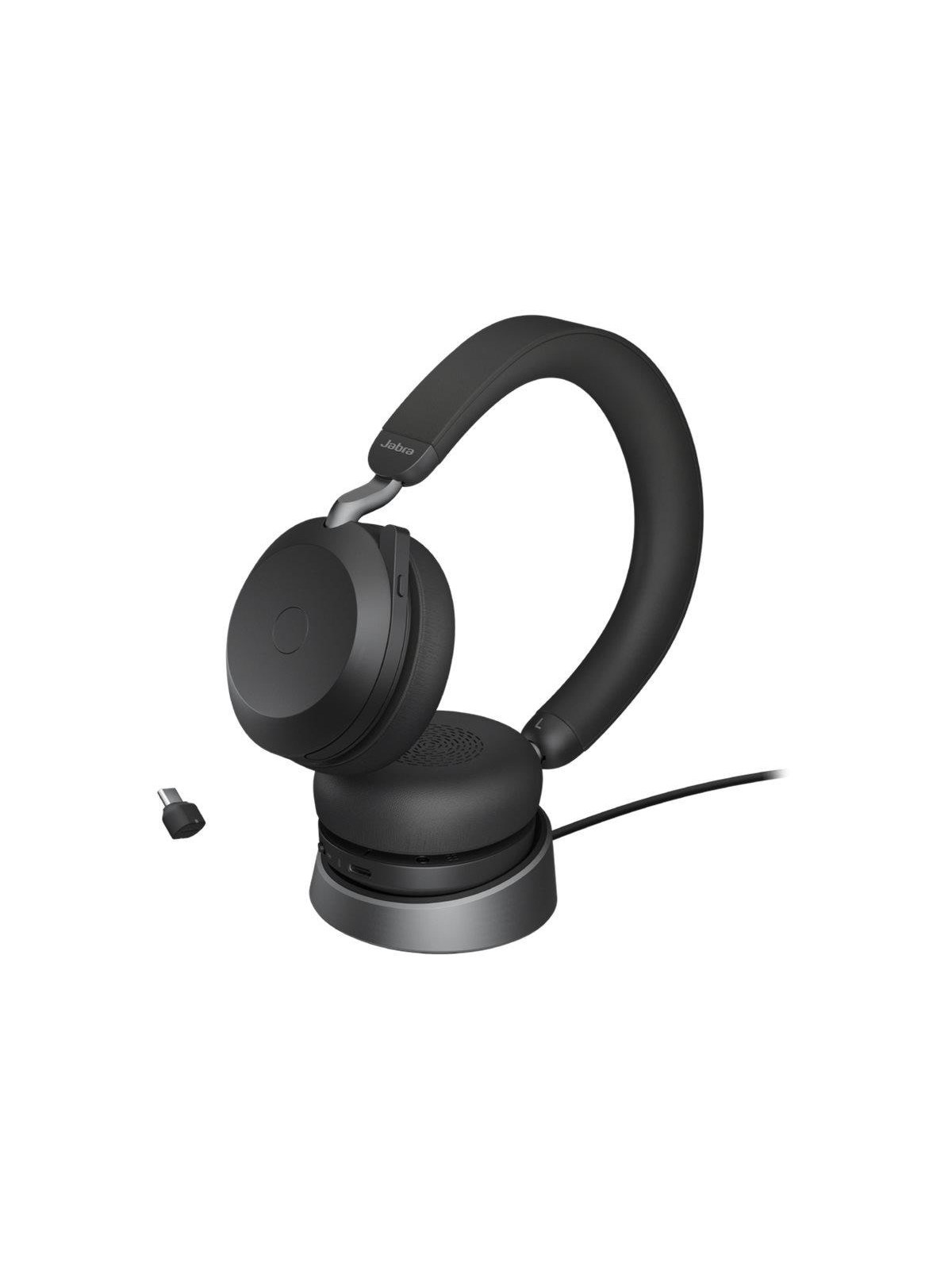 Jabra Evolve2 75 Link380c UC Stereo Stand Black, Hovedtelefonerheadset2