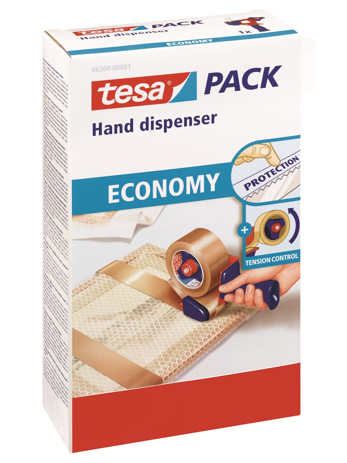 tesa Hand dispenser Economy for packaging tape, Tape